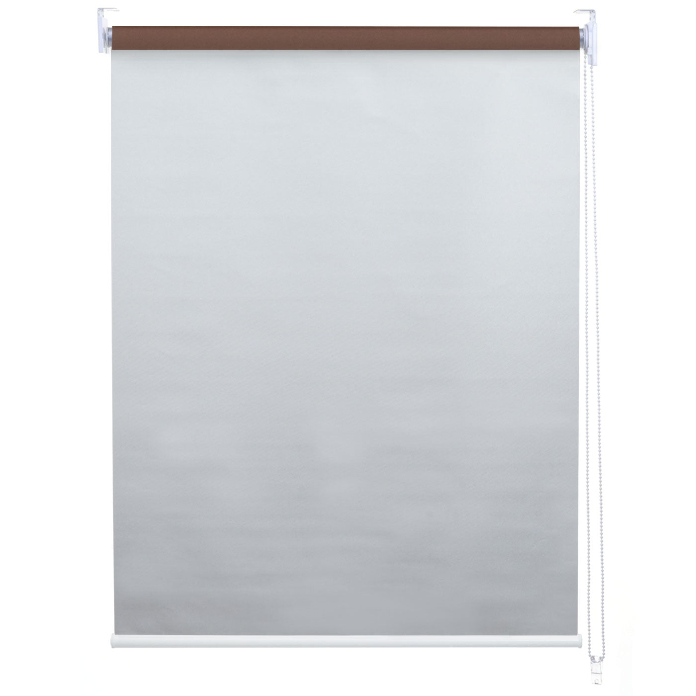 Rolgordijn MCW-D52, raamrolgordijn zijtrekgordijn, 110x230cm zonwering verduisterend ondoorzichtig ~ bruin