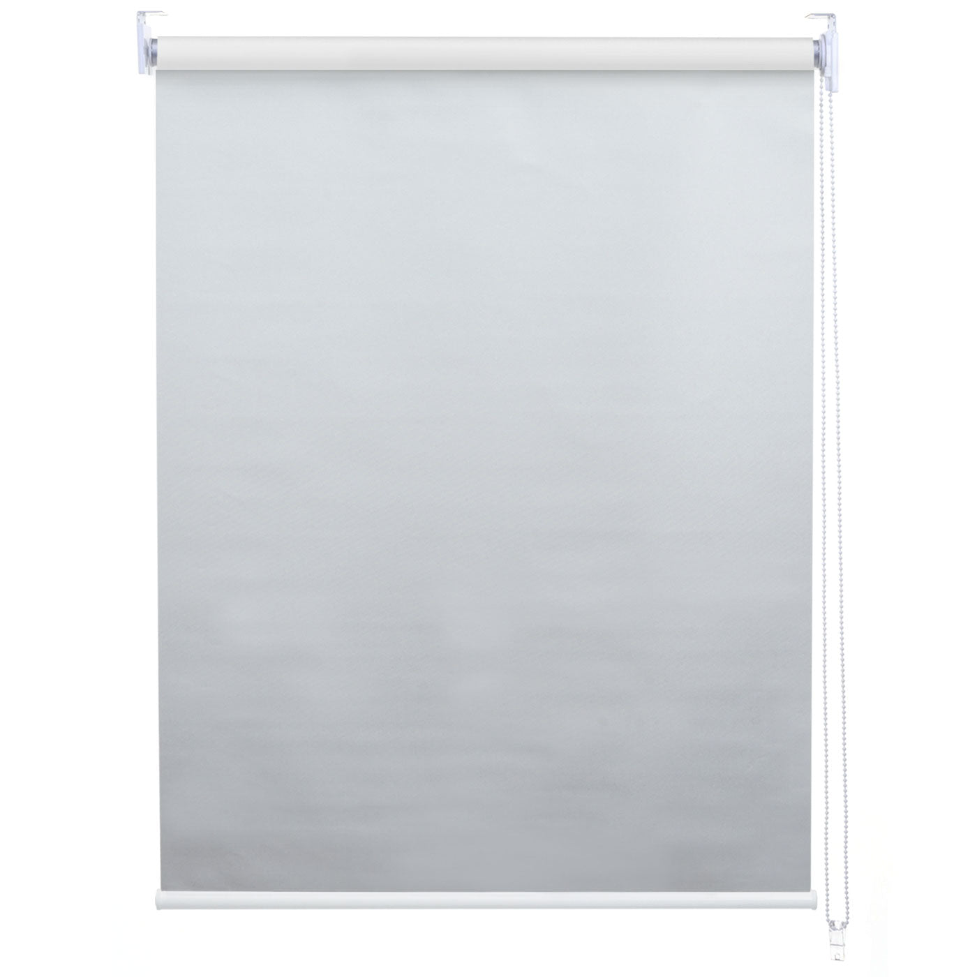 Rolgordijn MCW-D52, raamrolgordijn zijtrekgordijn, 120x230cm zonwering verduisterend ondoorzichtig ~ wit