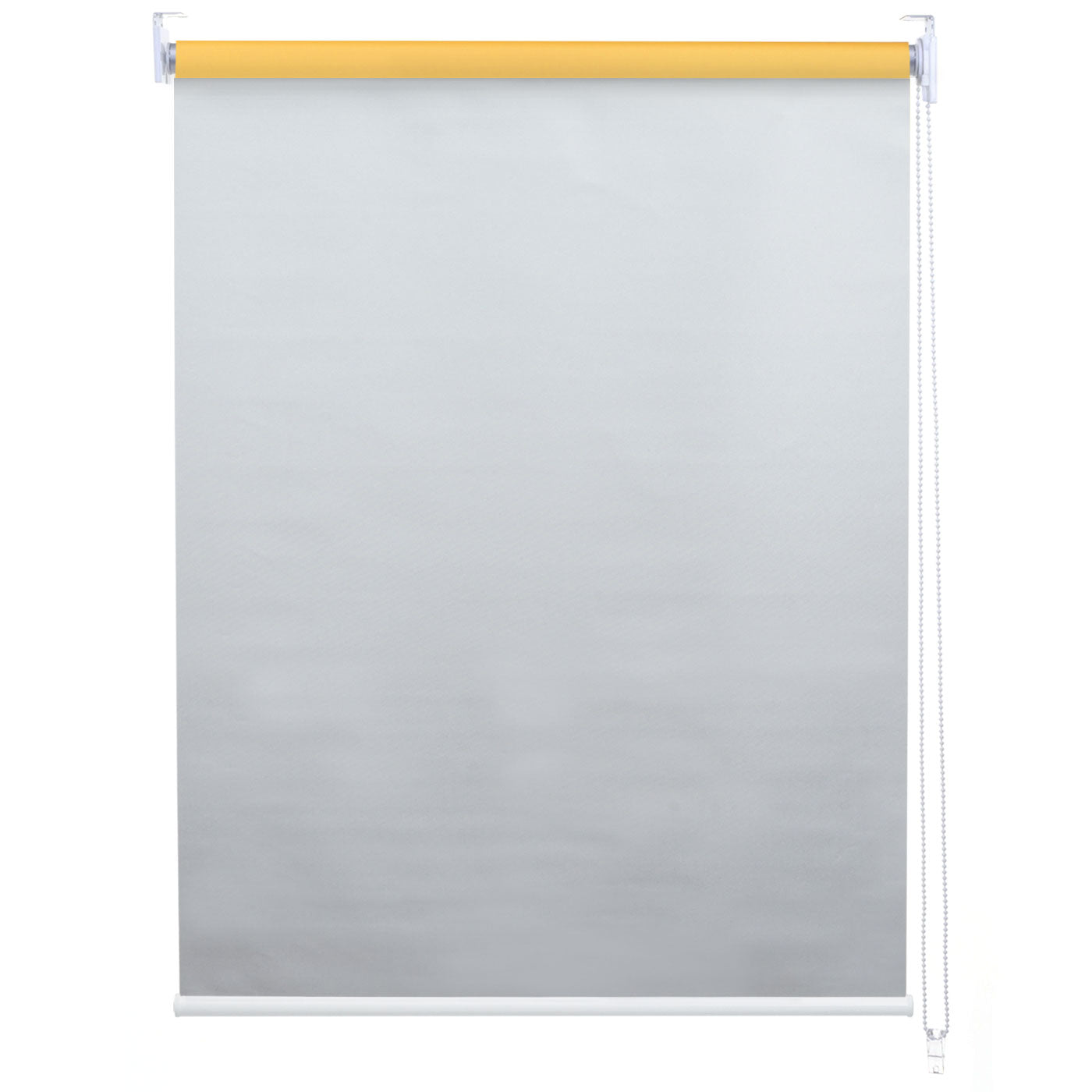 Rolgordijn MCW-D52, raamrolgordijn zijtrekgordijn, 120x230cm zonwering verduisterend ondoorzichtig ~ geel
