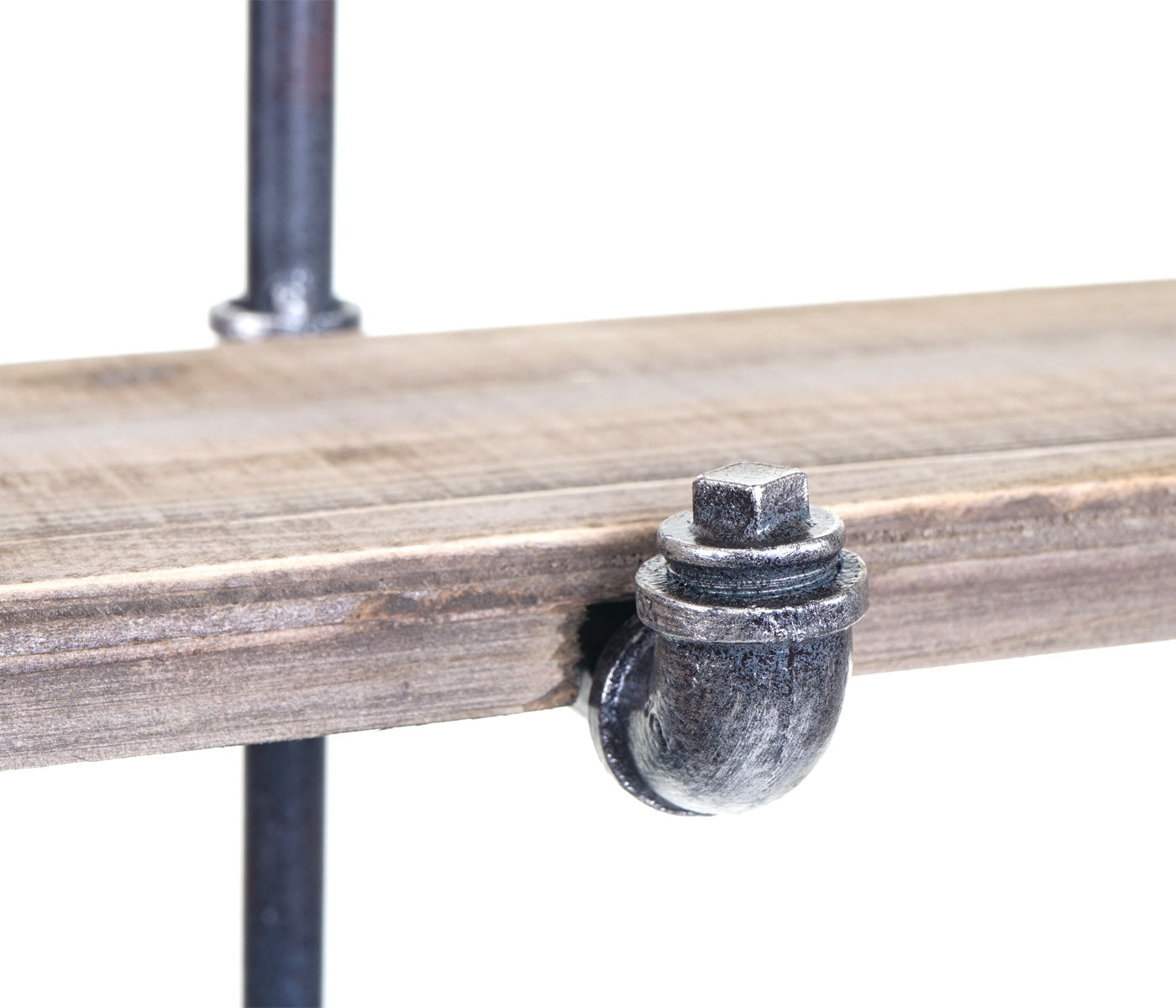 Wandkapstok MCW-D96, opbergplank Kapstok Hangende kapstok Kapstokpaneel, industrieel ontwerp 70x54x23cm