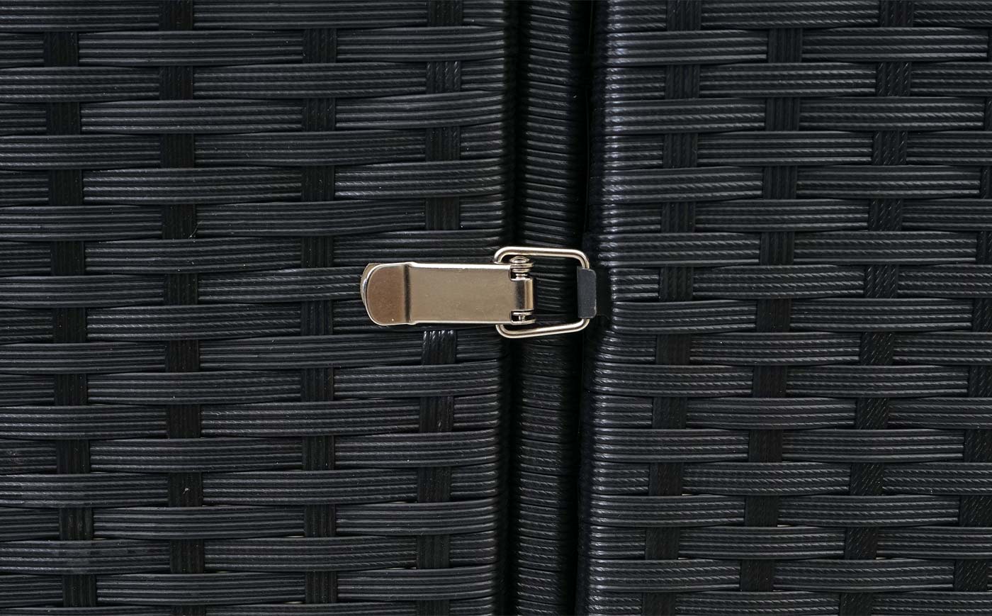2-bakken-afvalemmerhoes MCW-E25, afvalemmerhoes, poly rotan 2x120l ~ zwart