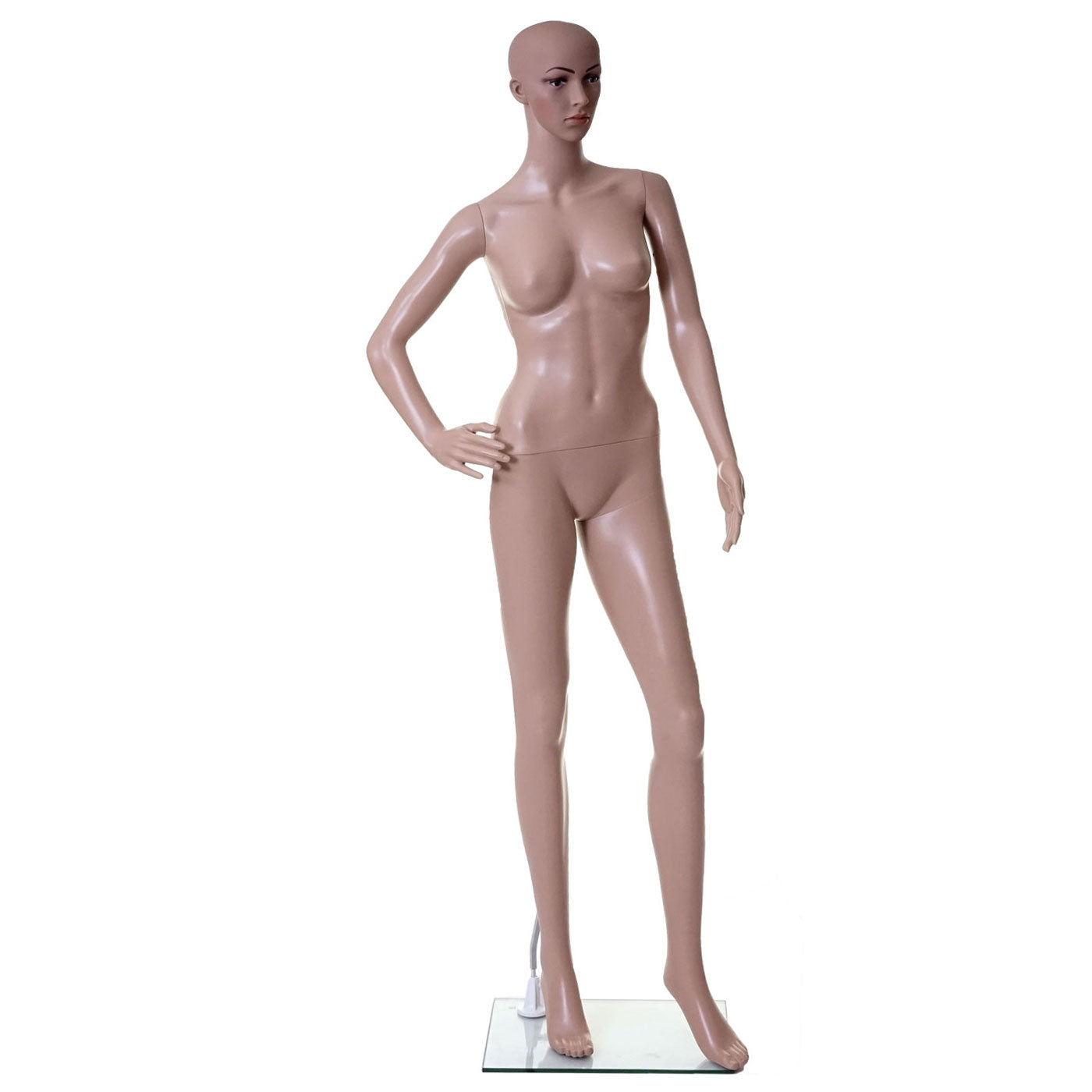 Mannequin MCW-E37, vrouwelijke vrouw mannequin paspop kleermaker mannequin, levensgroot verplaatsbaar 175cm