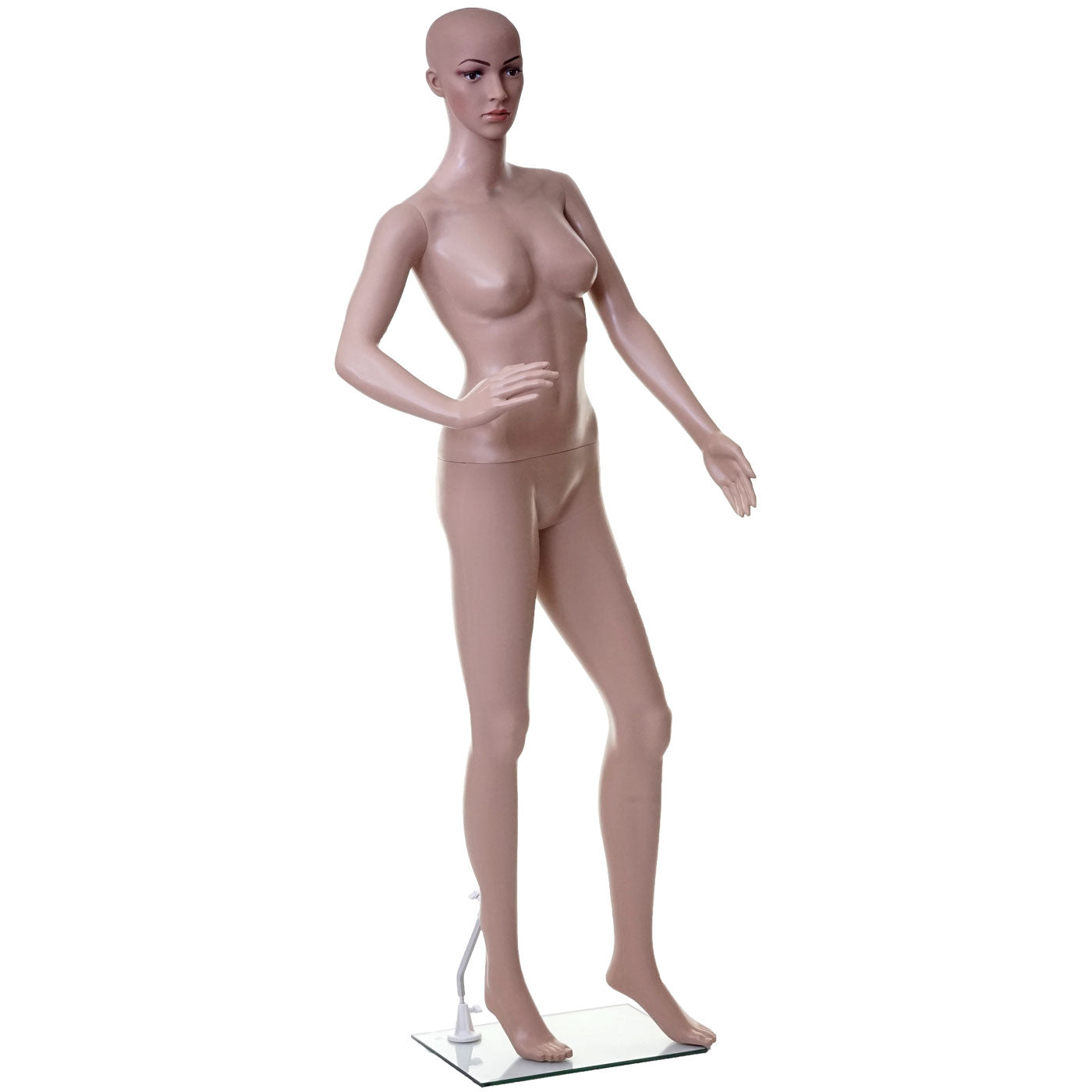 Mannequin MCW-E37, vrouwelijke vrouw mannequin paspop kleermaker mannequin, levensgroot verplaatsbaar 175cm