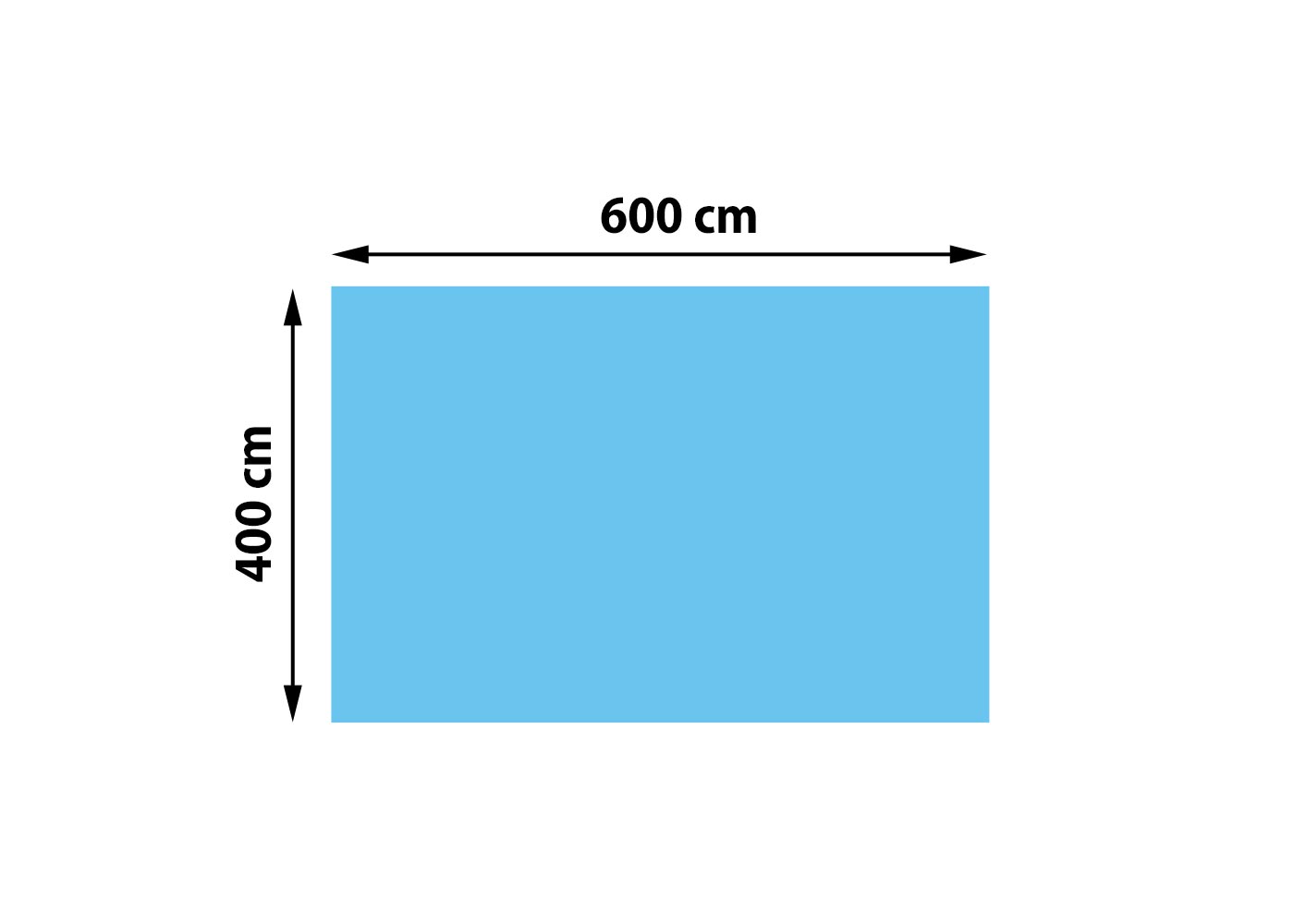 Zwembadafdekking Warmtezeil Afdekzeil Zonnezeil Zonnezeil, dikte: 200 µm ~ rechthoekig 6x4m blauw