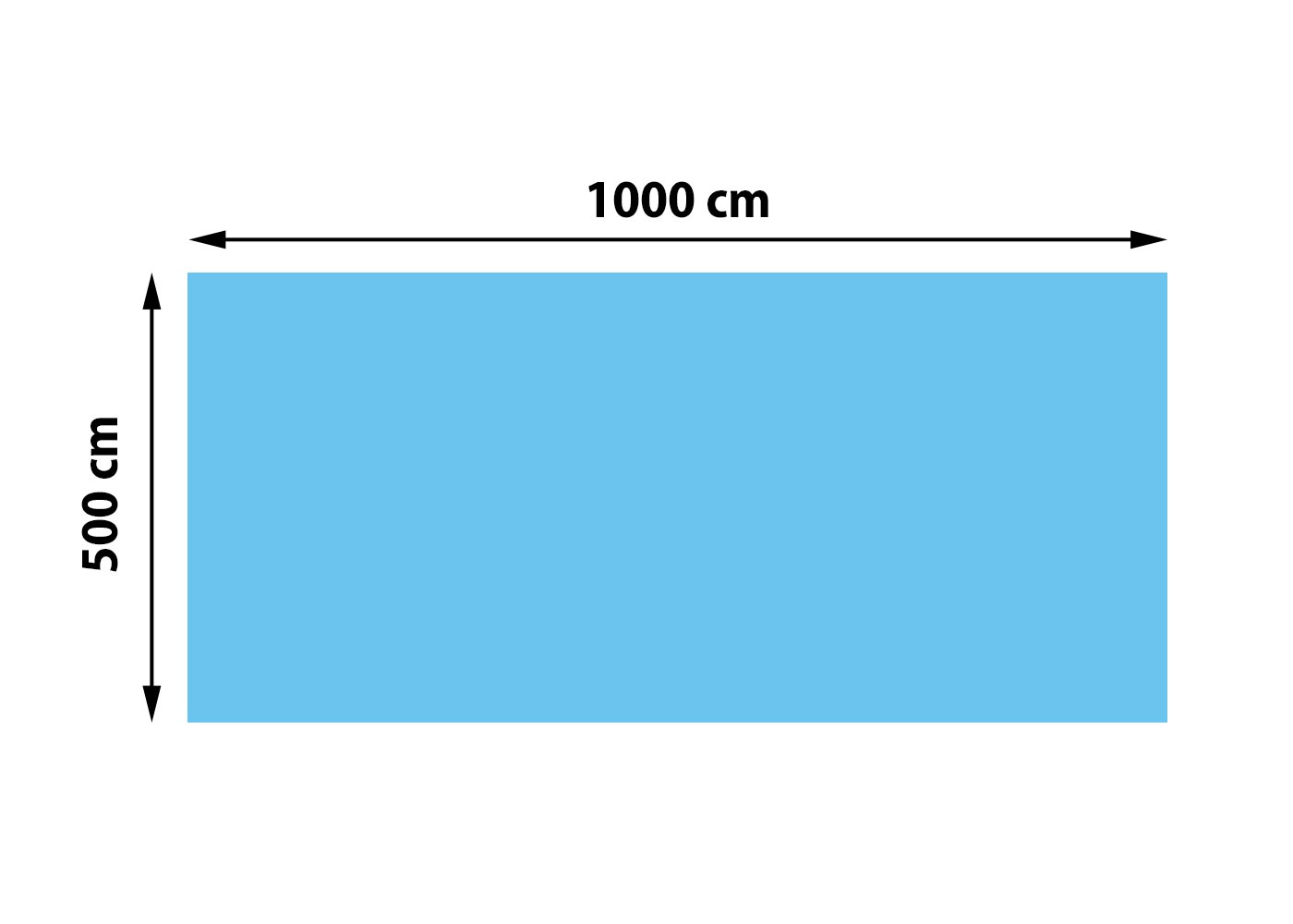 Zwembadafdekking Warmtezeil Afdekzeil Zonnezeil Zonnezeil, dikte: 400 µm ~ rechthoekig 10x5m blauw