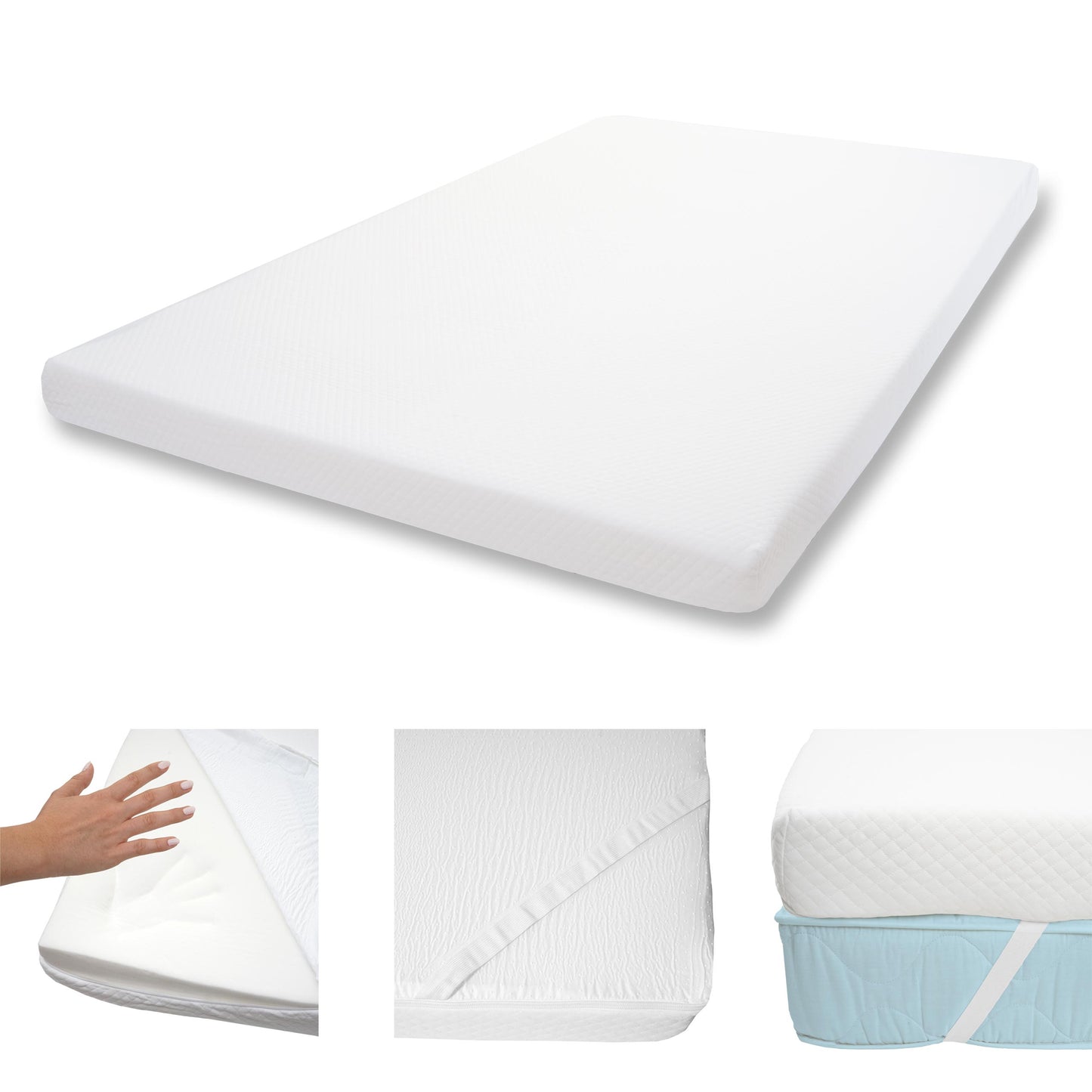 10cm traagschuim matras topper MCW-E63, topper matras topper matrasbeschermer ~ 140x200cm visco foam