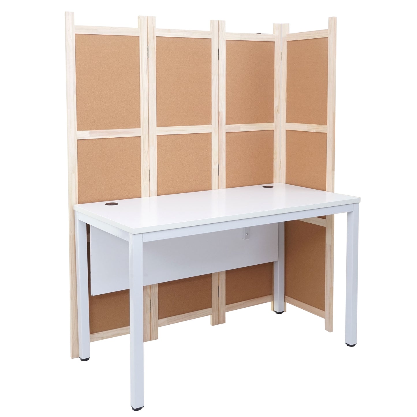 Bureau MCW-E94, bureau computerbureau met scheidingswand prikbord privacyscherm