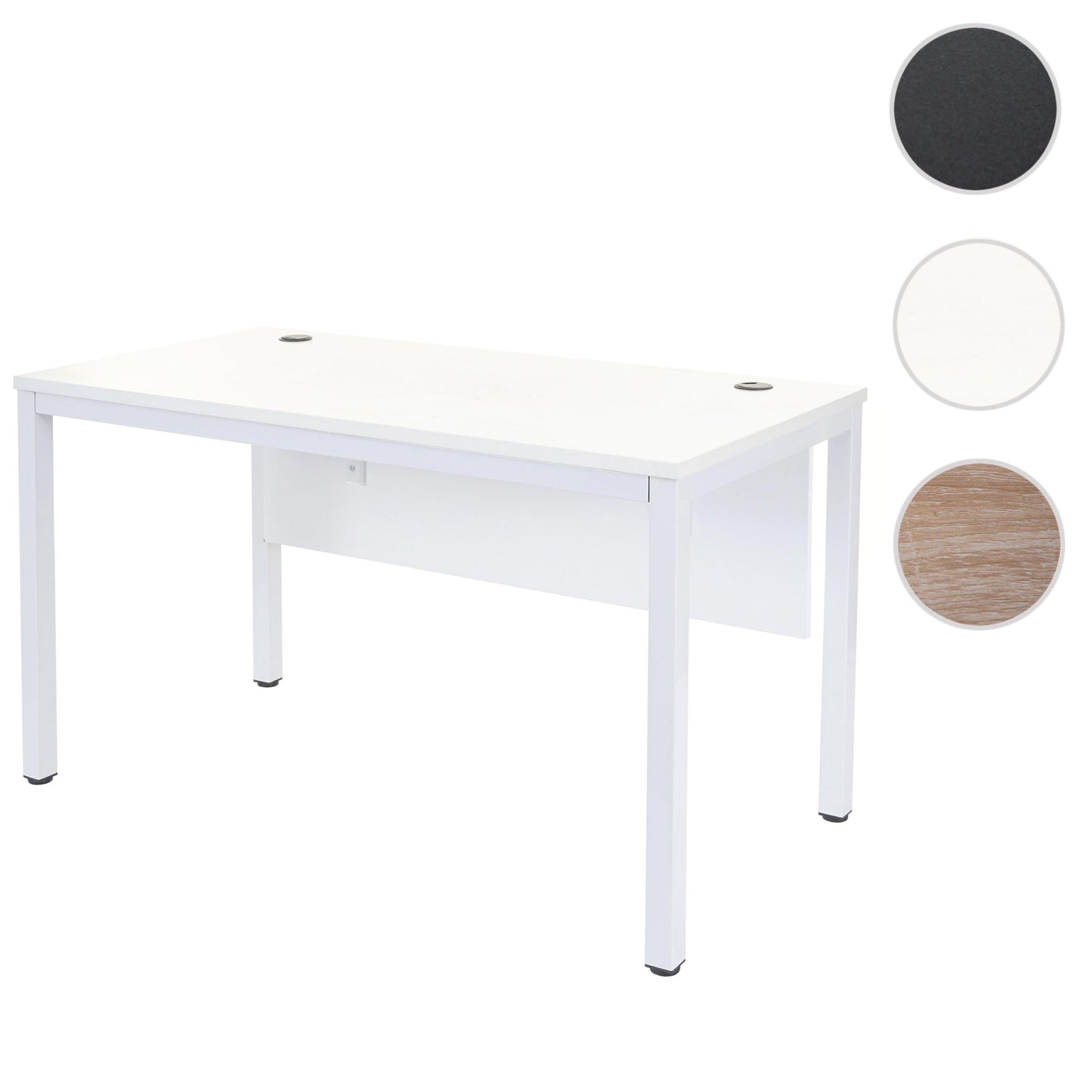 Bureau MCW-E94, bureau computer 120x60cm ~ wit