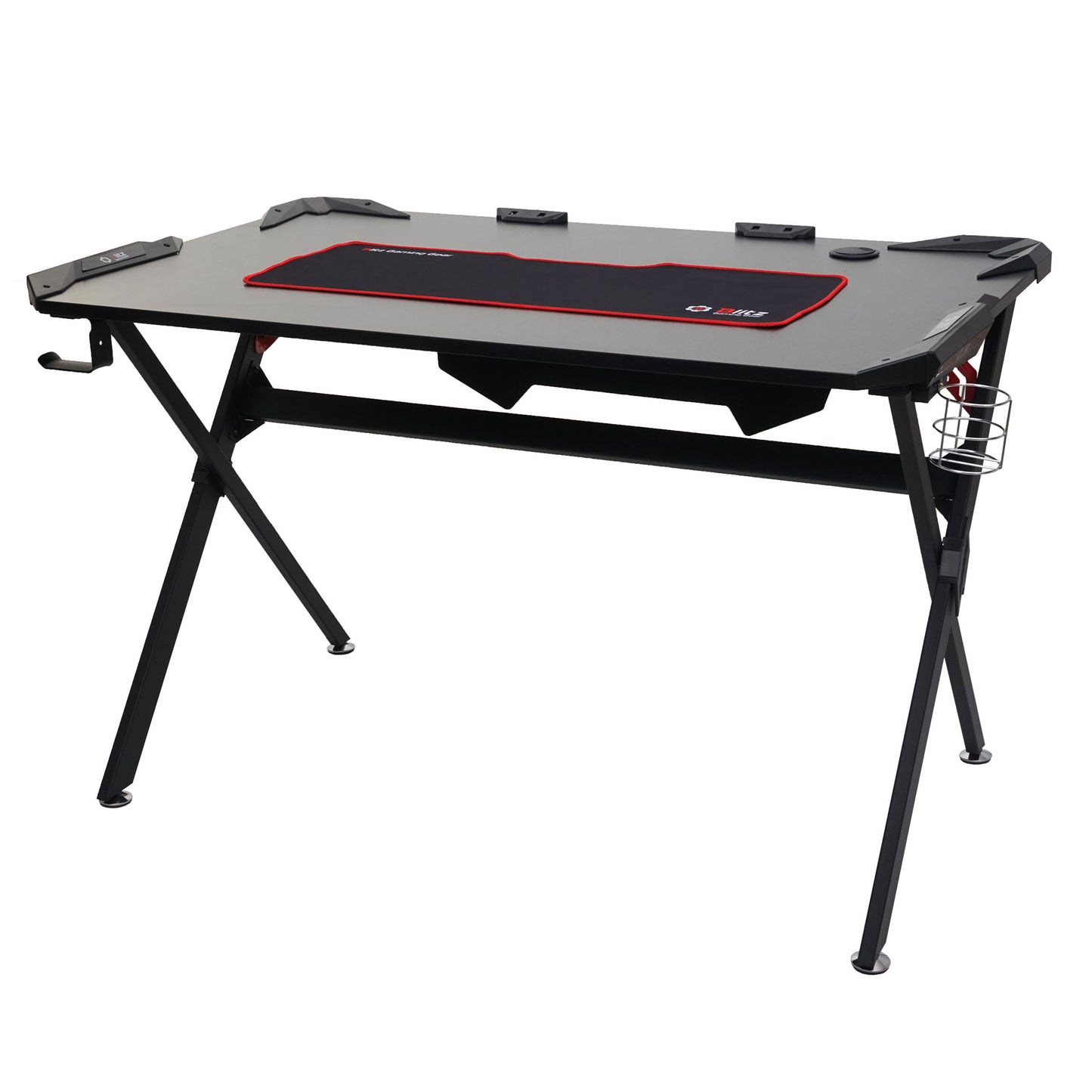 Bureau MCW-F11, computerbureau jeugdbureau, gaming 120x75cm MVG zwart
