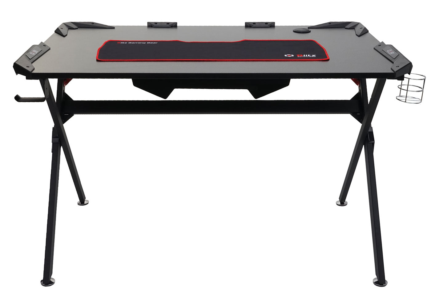 Bureau MCW-F11, computerbureau jeugdbureau, gaming 120x75cm MVG zwart