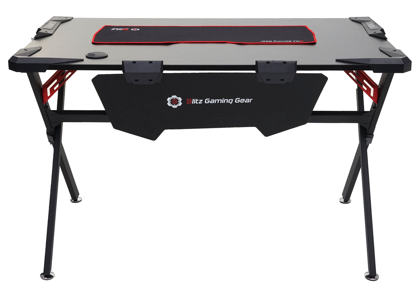 Bureau MCW-F11, computerbureau jeugdbureau, gaming 120x75cm MVG zwart