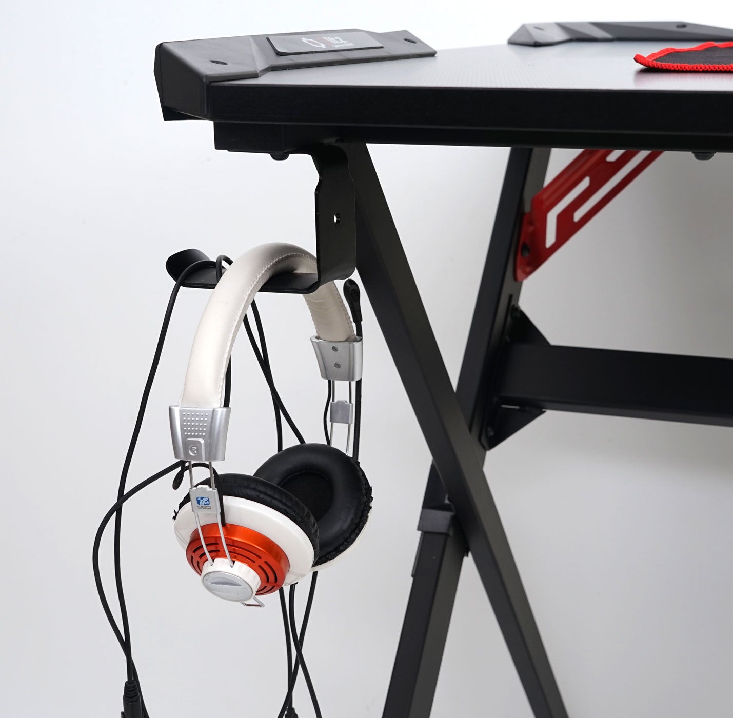 Bureau MCW-F11, computerbureau jeugdbureau, gaming 120x75cm MVG zwart