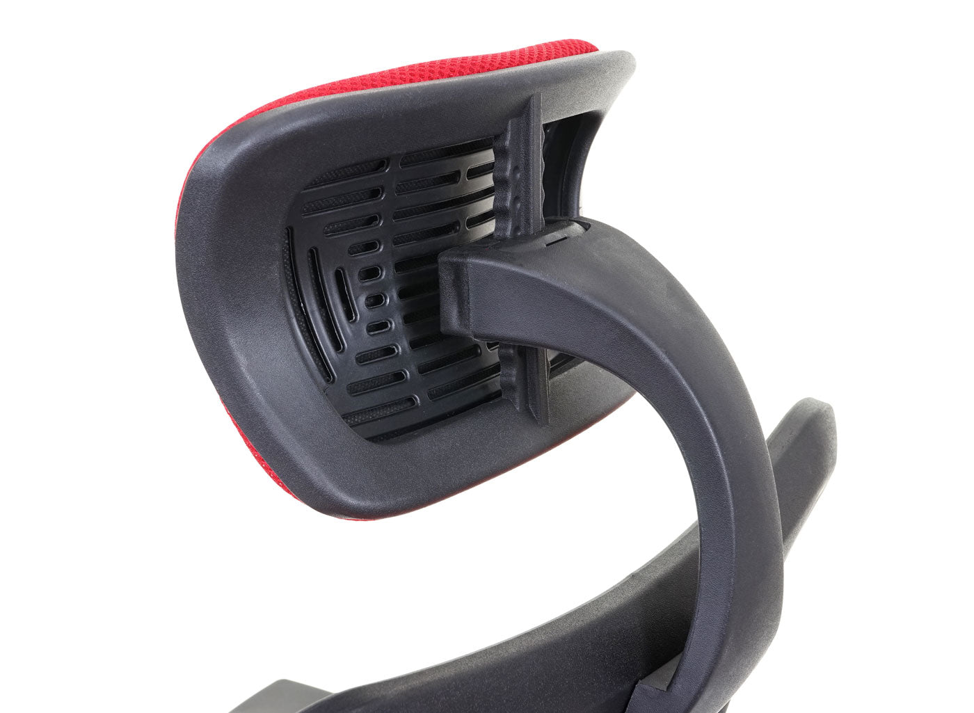 Bureaustoel MCW-F13, bureaustoel draaistoel, schuiffunctie 150kg belastbaar stof/textiel ~ zwart/rood