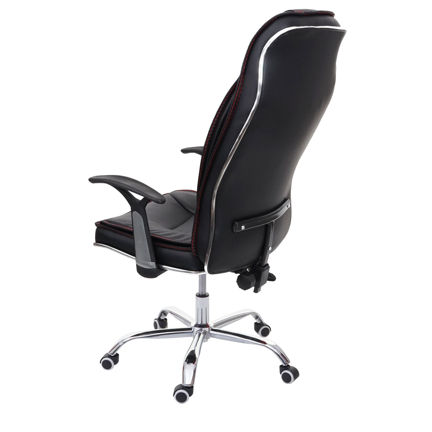 Bureaustoel MCW-F14, bureaustoel directiedraaistoel, 150kg belastbaar kunstleer ~ zwart