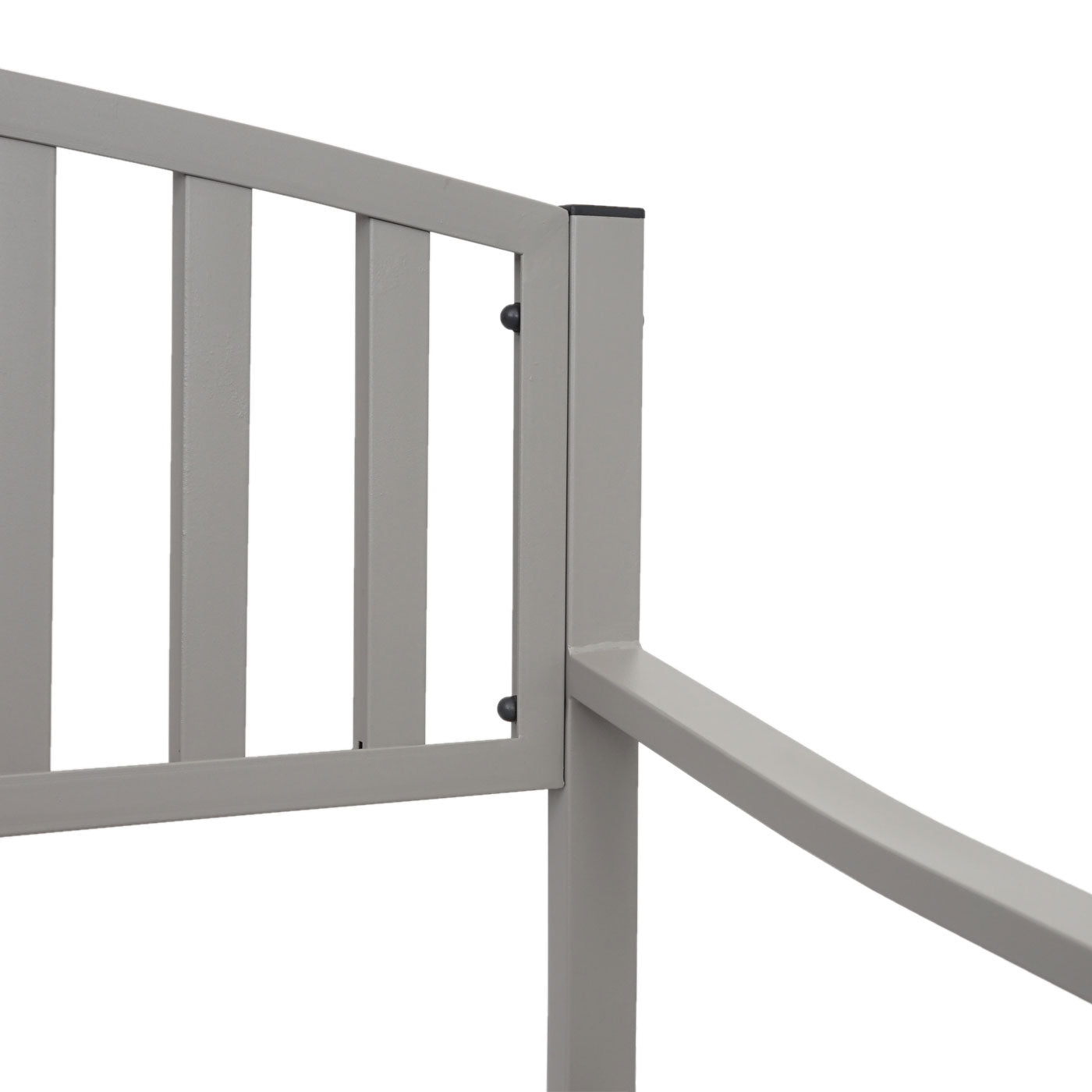 Tuinbank MCW-F43, parkzitbank, 2-zits staal met poedercoating ~ grijs