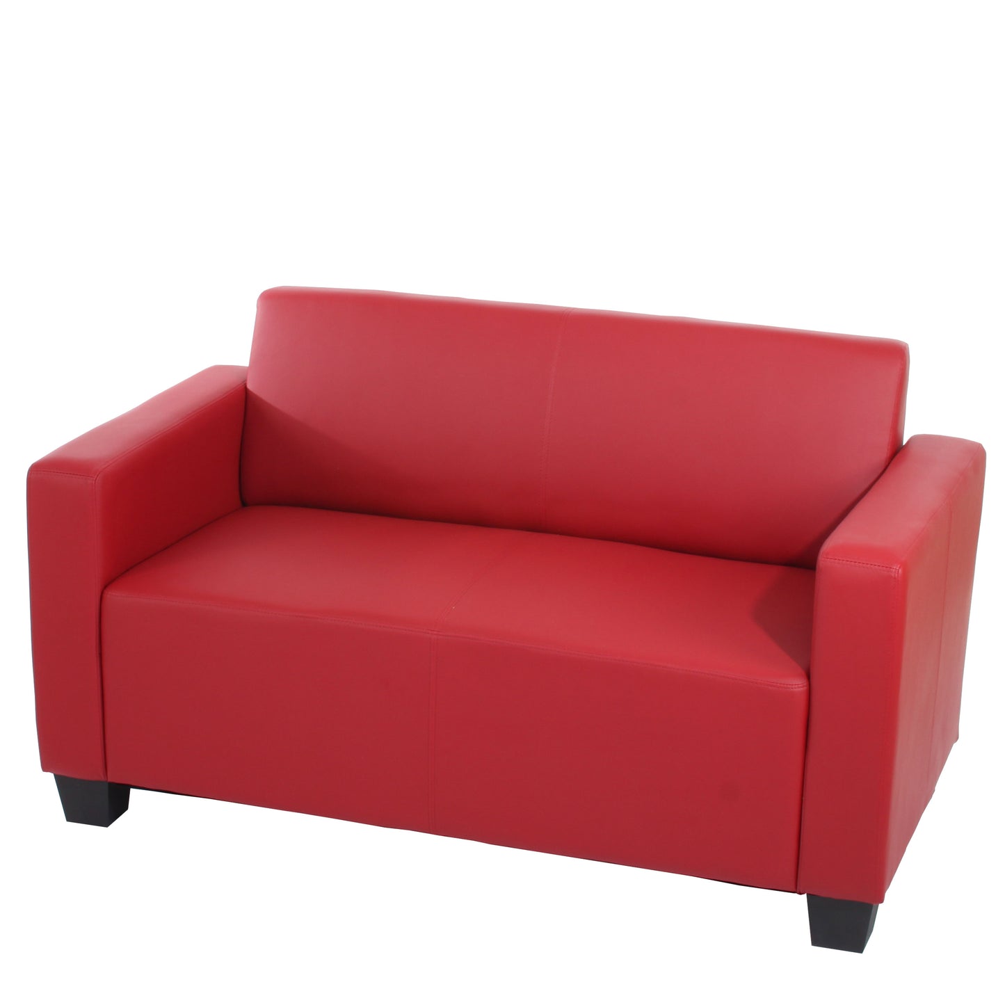 Modulaire 2-zits bank Lyon loungebank kunstleer 136cm ~ rood