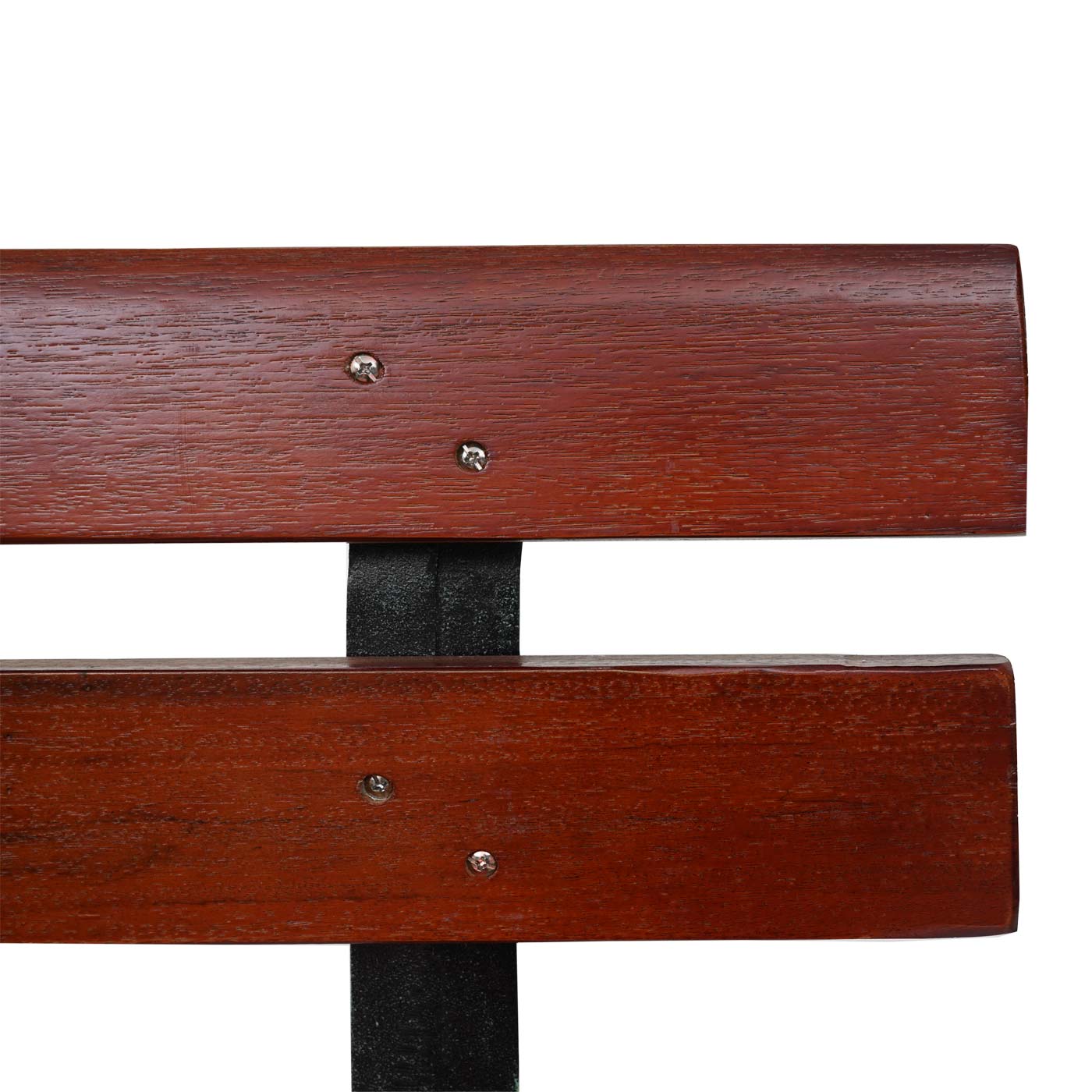 Tuinbank MCW-F96, parkbank houten bank, gietijzer ~ 3-zits 170cm bruin