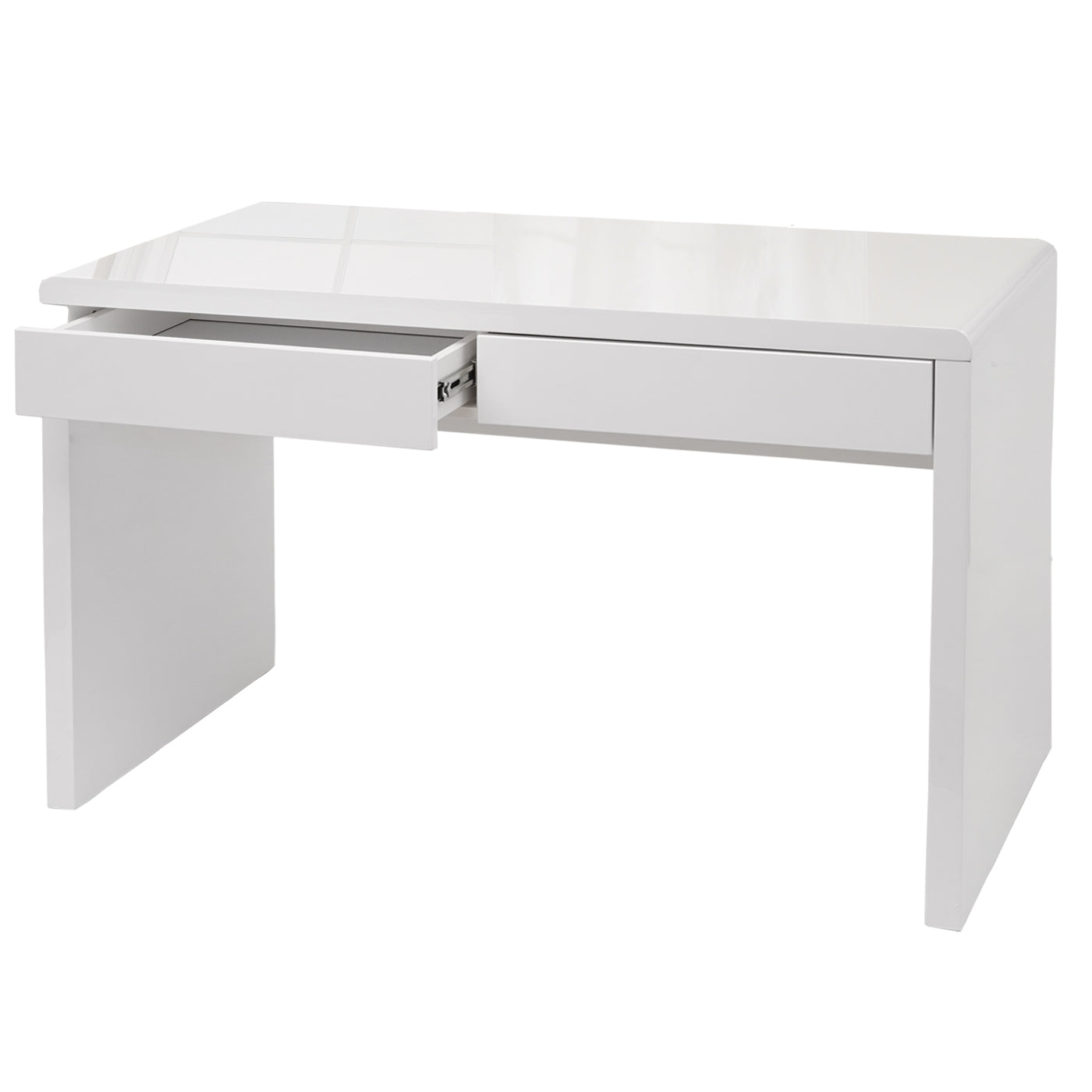 Bureau MCW-G51, bureau computer computer bureau, hoogglans wit ~ 100x60cm
