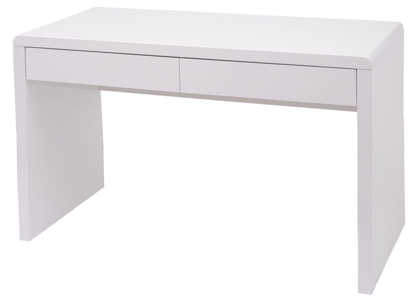Bureau MCW-G51, bureau computer computer bureau, hoogglans wit ~ 100x60cm