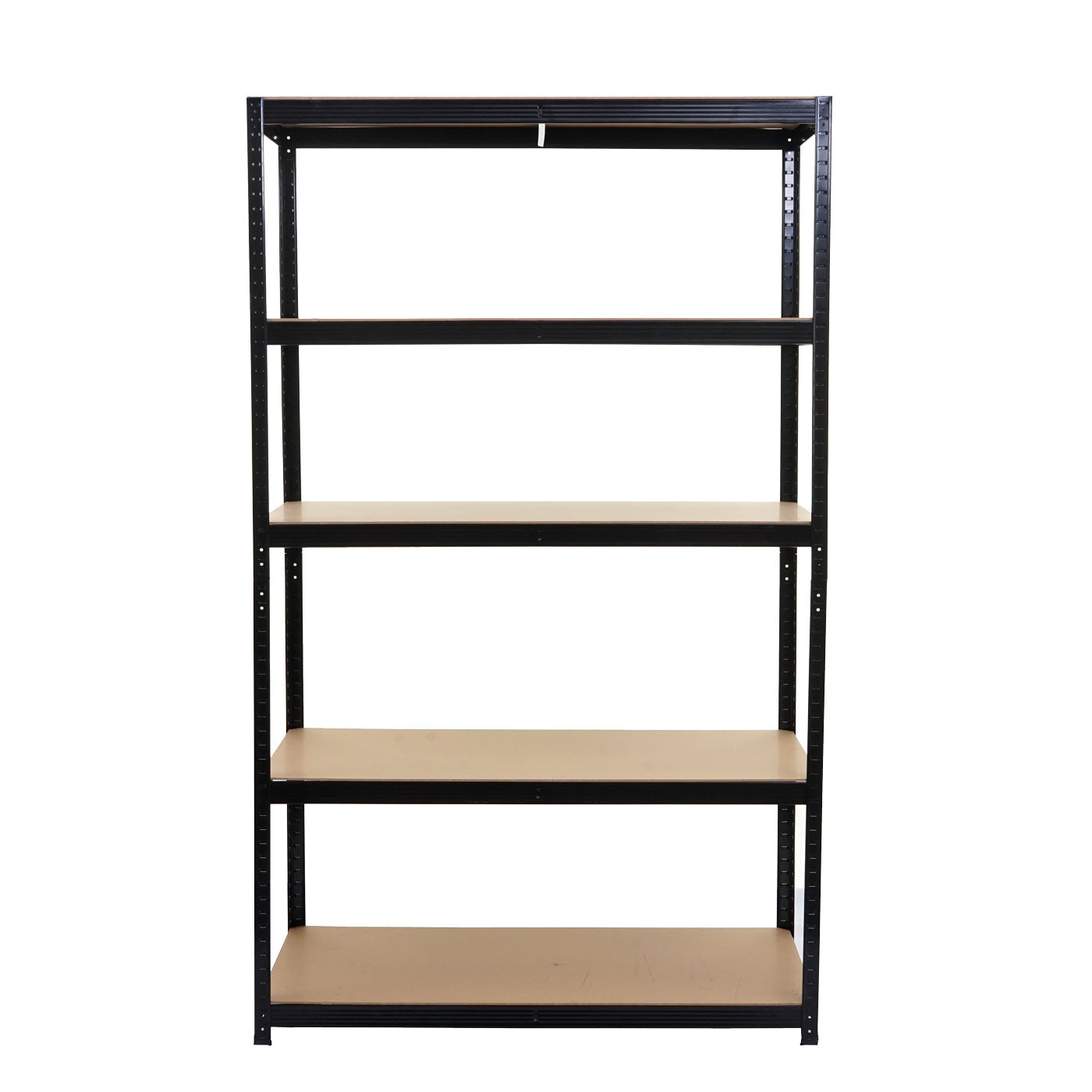 Zware rekken MCW-E33, kelder rekken plug-in rekken opslag rekken, 875kg staal 5 planken ~ zwart 200x120x60cm