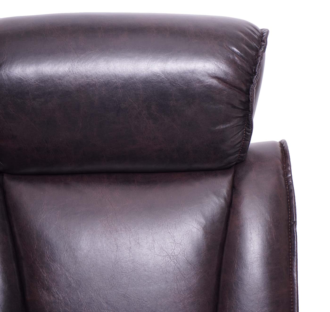 2-zits bioscoopfauteuil MCW-H30, relaxfauteuil TV-fauteuil 2-zits bank, opbergvak Soft Touch kunstleer MVG ~ bruin