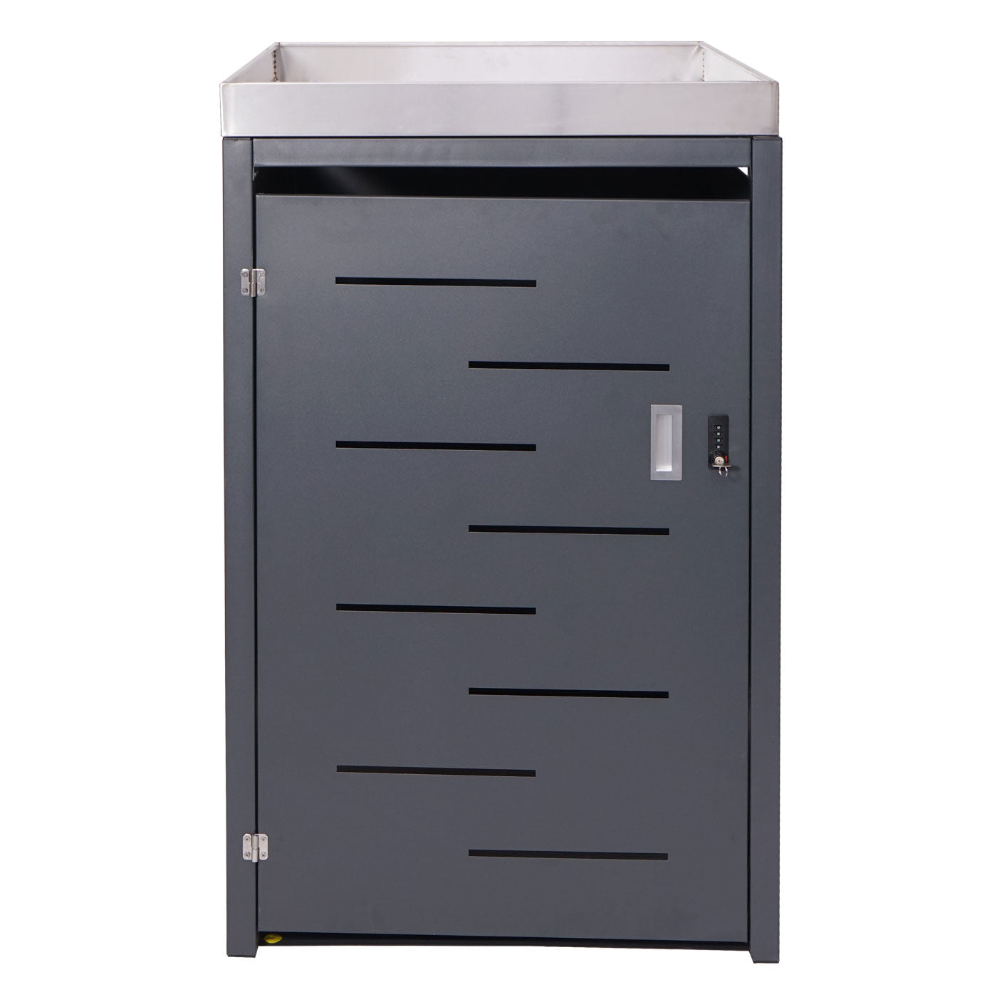 1 Bak deksel MCW-H40, bak, plantenbak roestvrij staal-metaal combinatie 35kg 125x69x84cm uitbreidbaar