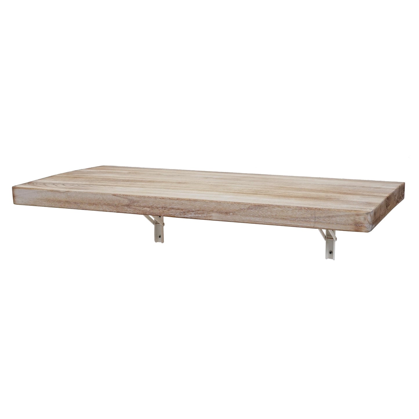 Wandtafel MCW-H48, wandklaptafel wandplank tafel, inklapbaar massief hout ~ 100x50cm natuurlijke kleur