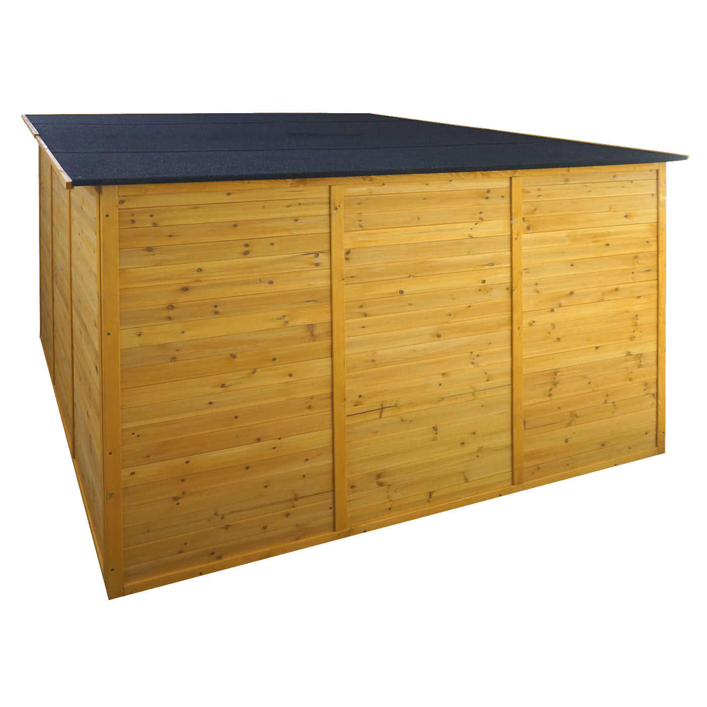2-fietsengarage MCW-H60, fietsbox gereedschapsberging, MVG afsluitbaar 151x200x200cm ~ bruin