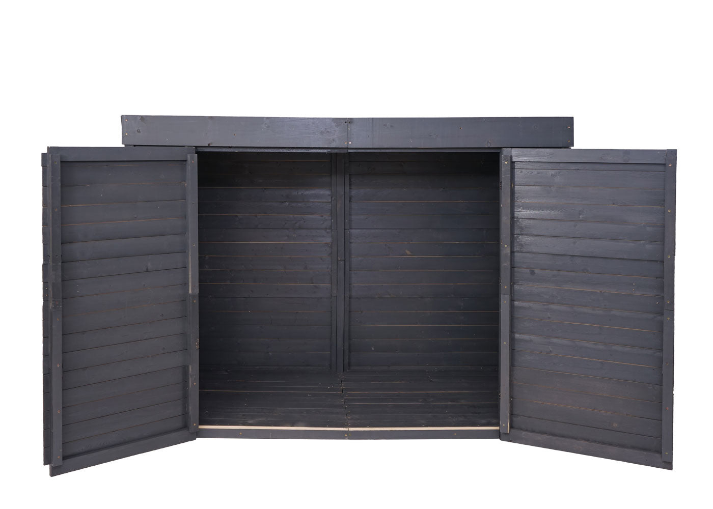 2-fietsengarage MCW-H63, fietsbox gereedschapshok, afsluitbaar 150x204x100cm ~ antraciet