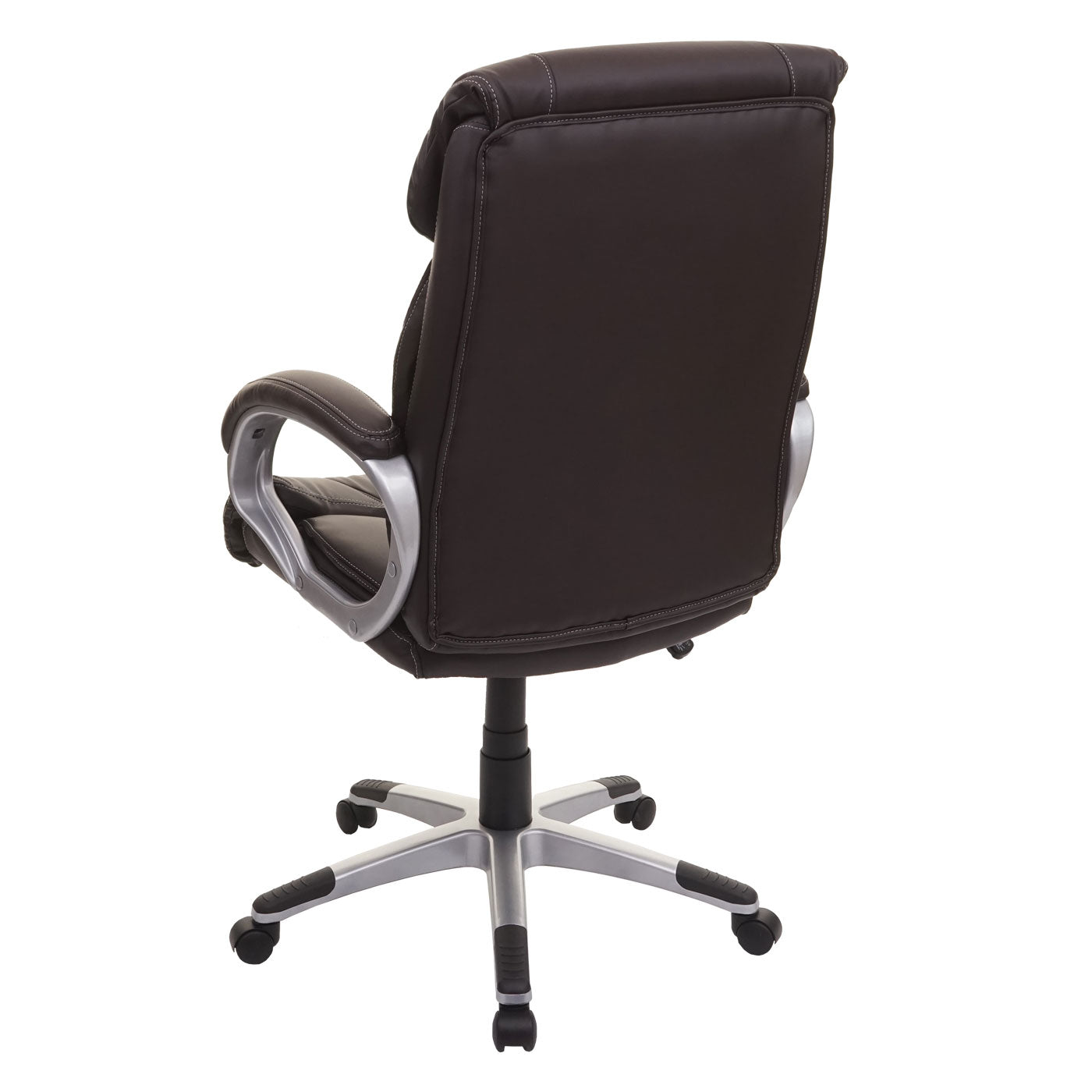 Bureaustoel MCW-A71, directiedraaistoel, kunstleer ~ koffiebruin