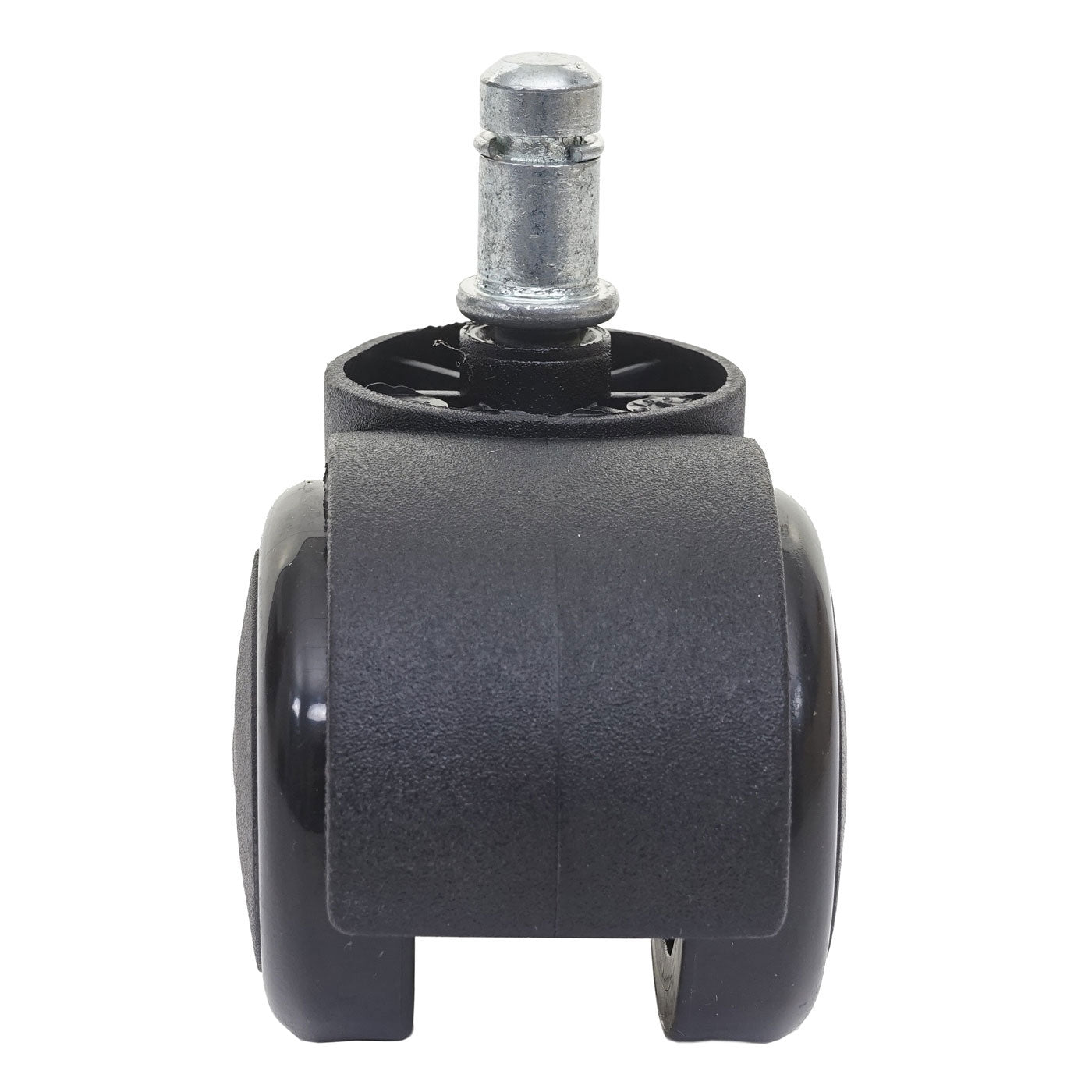 Set van 5 harde vloeren wielen MCW-H86, bureaustoel wielen, 150kg draagvermogen Ø 11mm ~ zwart