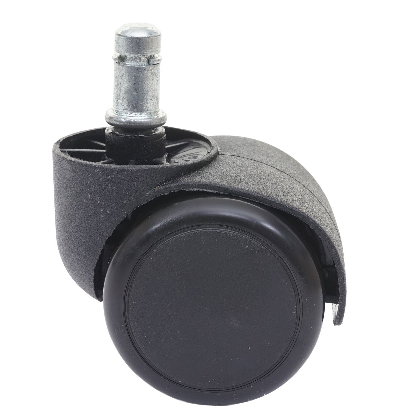 Set van 5 harde vloeren wielen MCW-H86, bureaustoel wielen, 150kg draagvermogen Ø 11mm ~ zwart