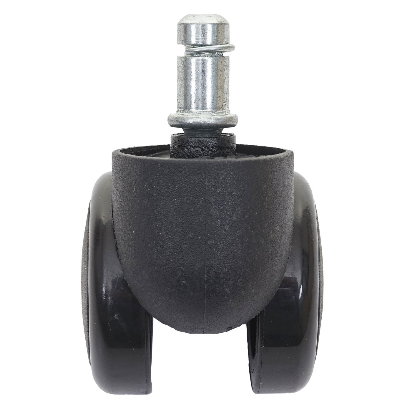Set van 5 harde vloeren wielen MCW-H86, bureaustoel wielen, 150kg draagvermogen Ø 11mm ~ zwart