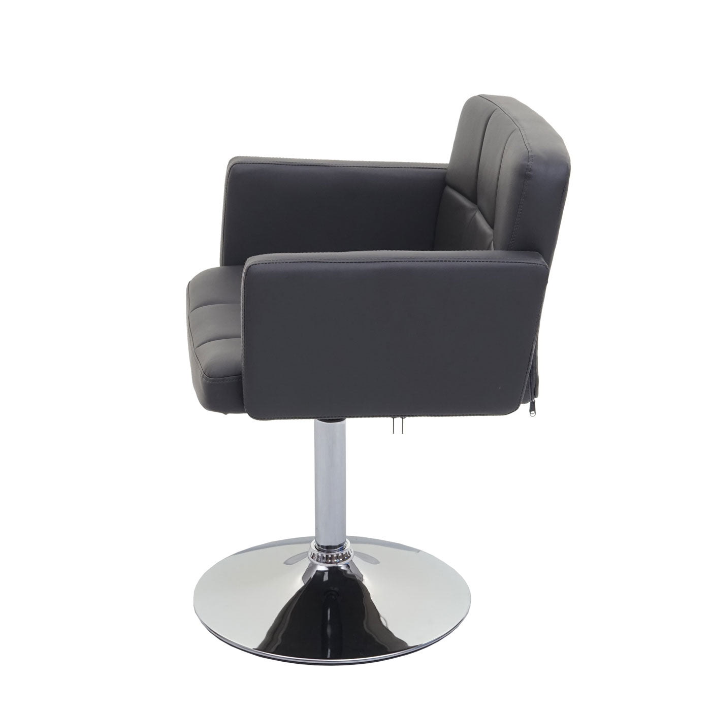 Set van 6 eetkamerstoelen Orlando, bureaustoel keuken, kunstleer chroom MVG-gecertificeerd ~ grijs