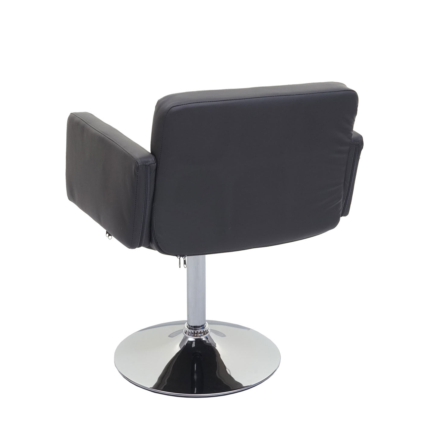 Set van 6 eetkamerstoelen Orlando, bureaustoel keuken, kunstleer chroom MVG-gecertificeerd ~ grijs