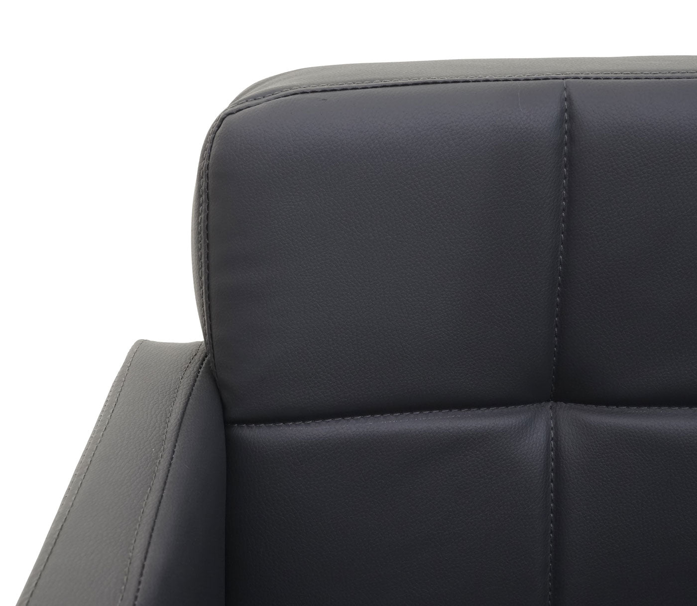 Set van 6 eetkamerstoelen Orlando, bureaustoel keuken, kunstleer chroom MVG-gecertificeerd ~ grijs