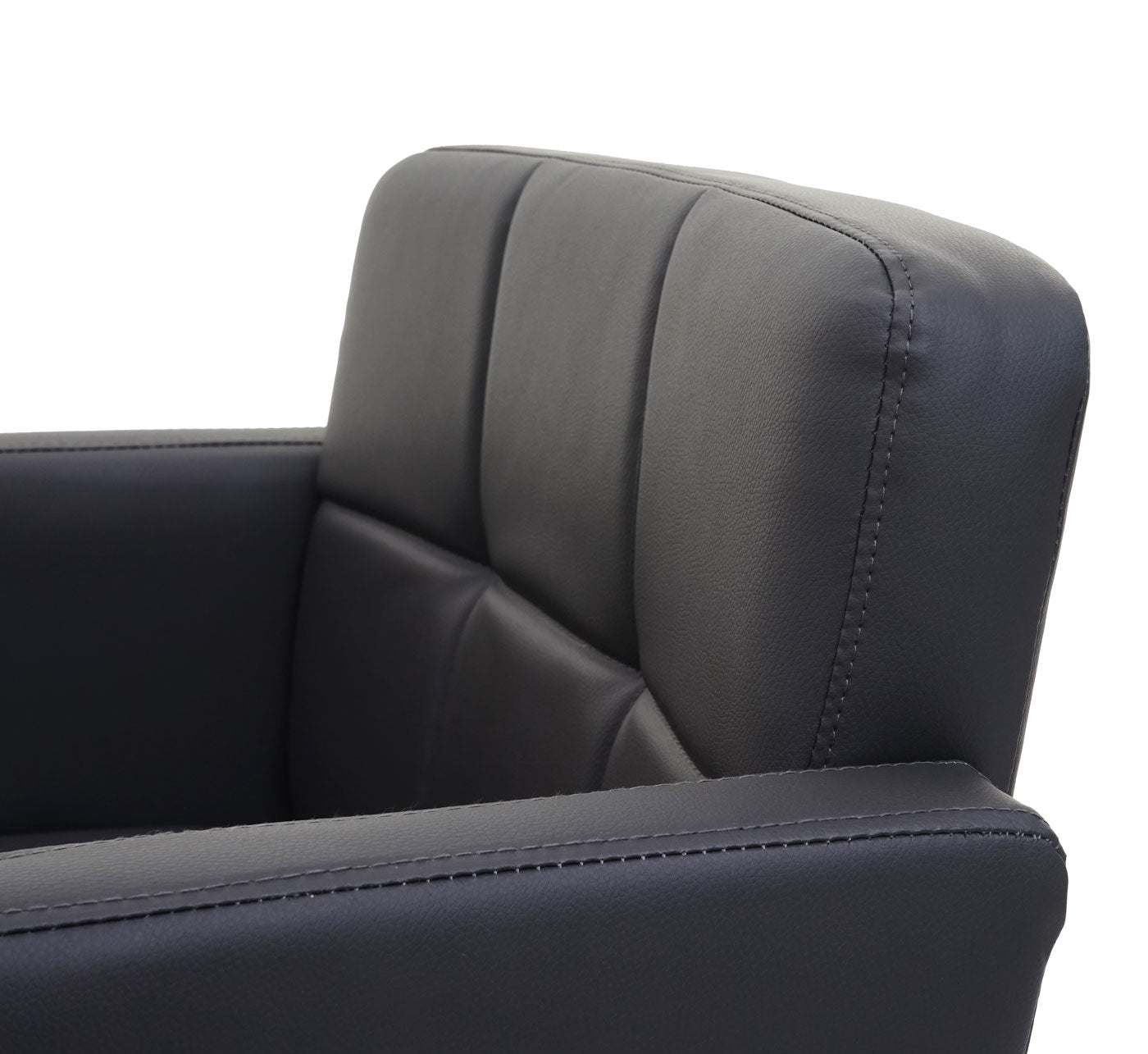 Set van 6 eetkamerstoelen Orlando, bureaustoel keuken, kunstleer chroom MVG-gecertificeerd ~ grijs