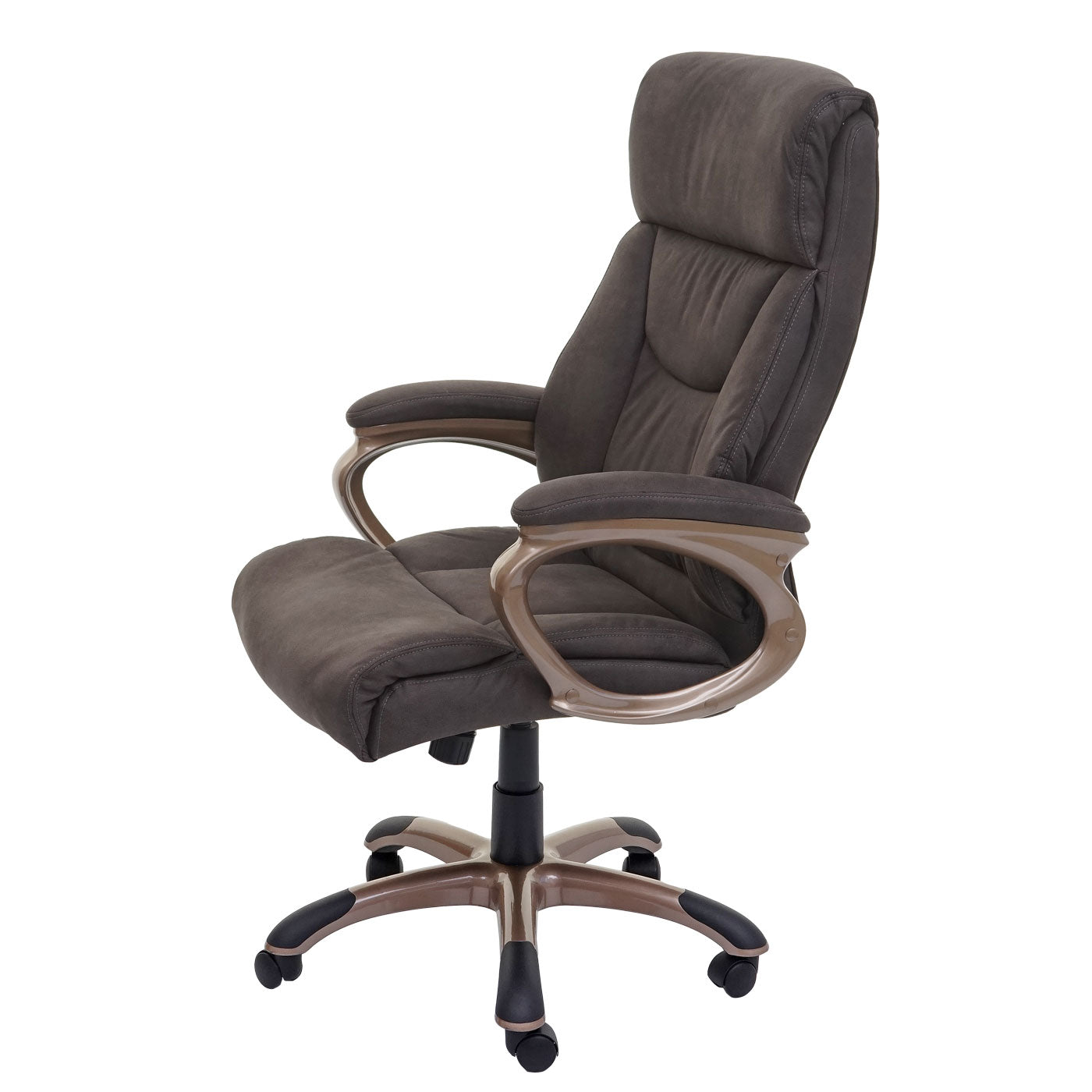 Bureaustoel Dallas, bureaustoel directiestoel, MVG-gecertificeerd ~ suède look donkergrijs