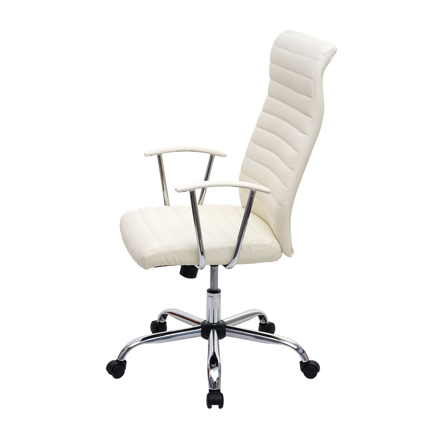 Bureaustoel Cagliari, bureaustoel directiefauteuil, kunstleer ~ crème-beige