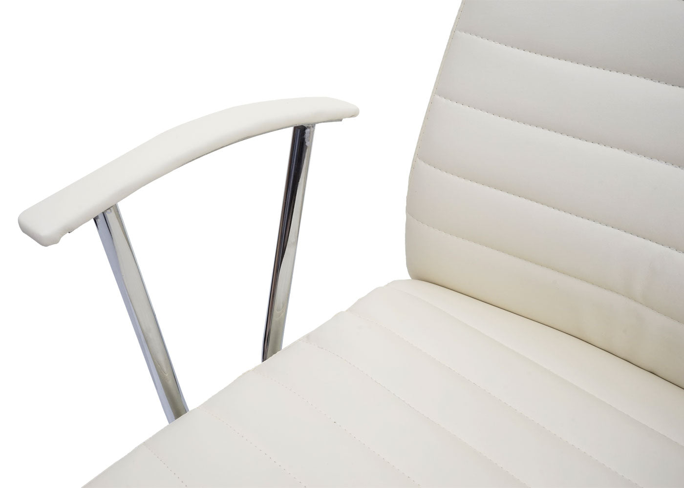 Bureaustoel Cagliari, bureaustoel directiefauteuil, kunstleer ~ crème-beige