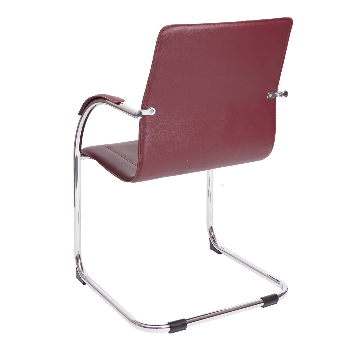 Set van 2 vergaderstoelen Samara, bezoekersstoel sledemodel ~ bordeaux