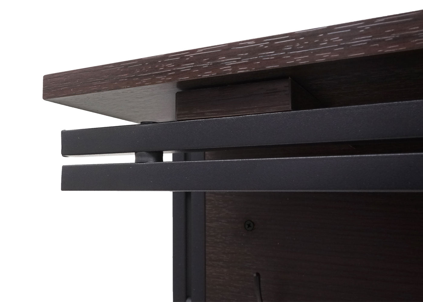 Wandkapstok MCW-A27, kapstokplank, 4 haken 24x75x24cm 3D structuur ~ donkerbruin