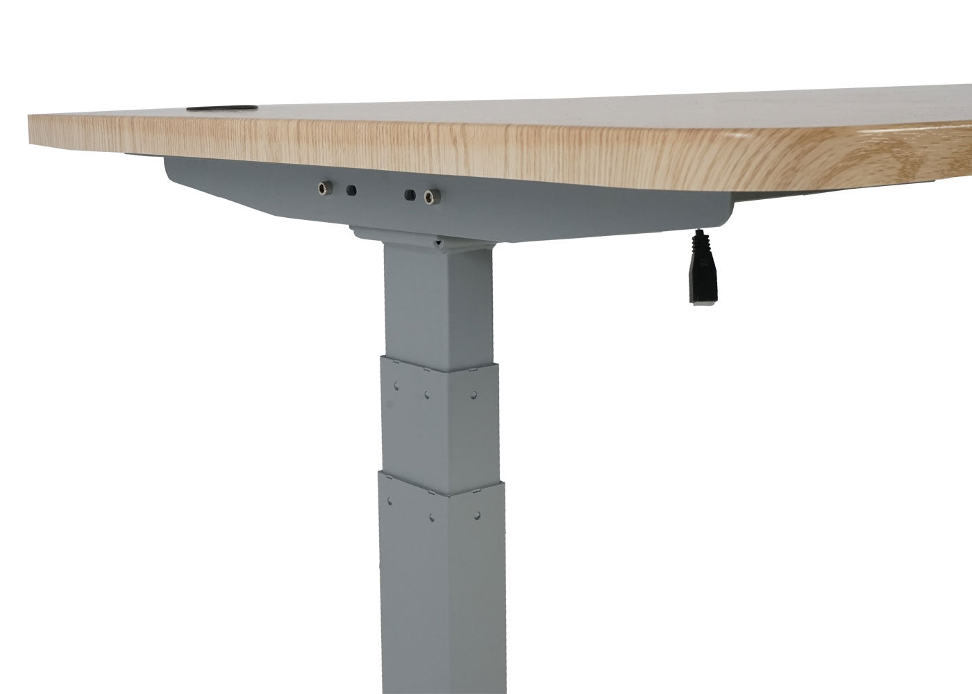 Bureau MCW-D40, computerbureau, elektrisch in hoogte verstelbaar 160x80cm 53kg MVG ~ lichtbruin, grijs