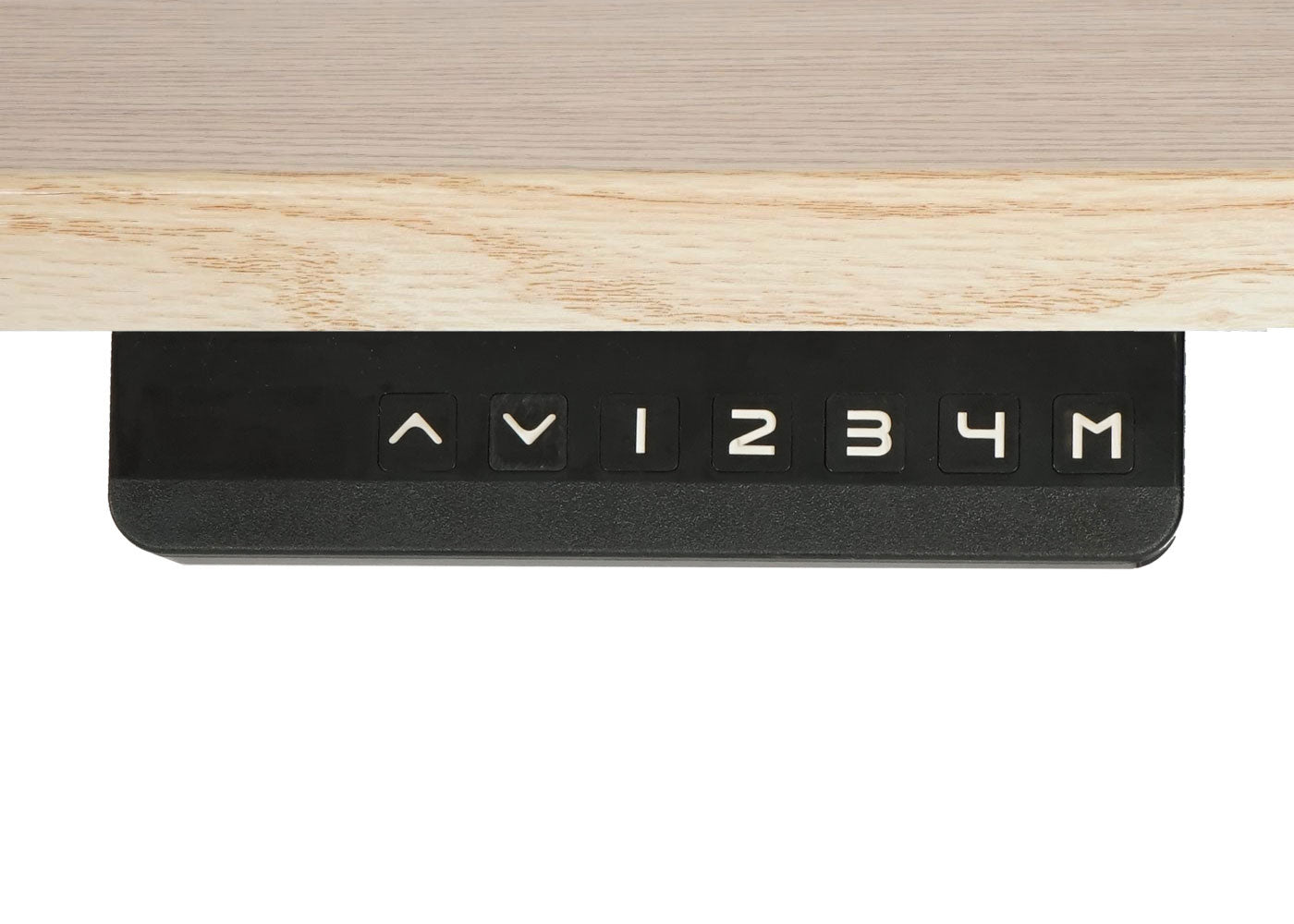 Bureau MCW-D40, computerbureau, elektrisch in hoogte verstelbaar 160x80cm 53kg MVG ~ lichtbruin, zwart