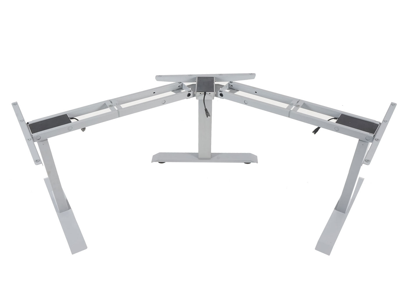 3in1 onderstel MCW-D40, variabel tafelframe, elektrisch in hoogte verstelbaar Geheugen 47kg ~ grijs