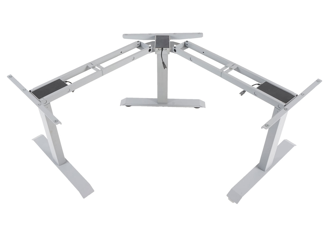 3in1 onderstel MCW-D40, variabel tafelframe, elektrisch in hoogte verstelbaar Geheugen 47kg ~ grijs