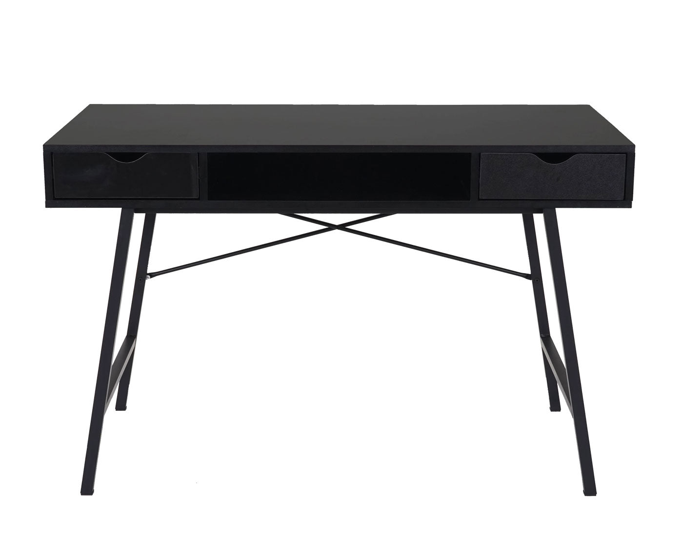 Bureau MCW-E92, bureau computerbureau, 3D structuur 120x60xcm ~ zwart