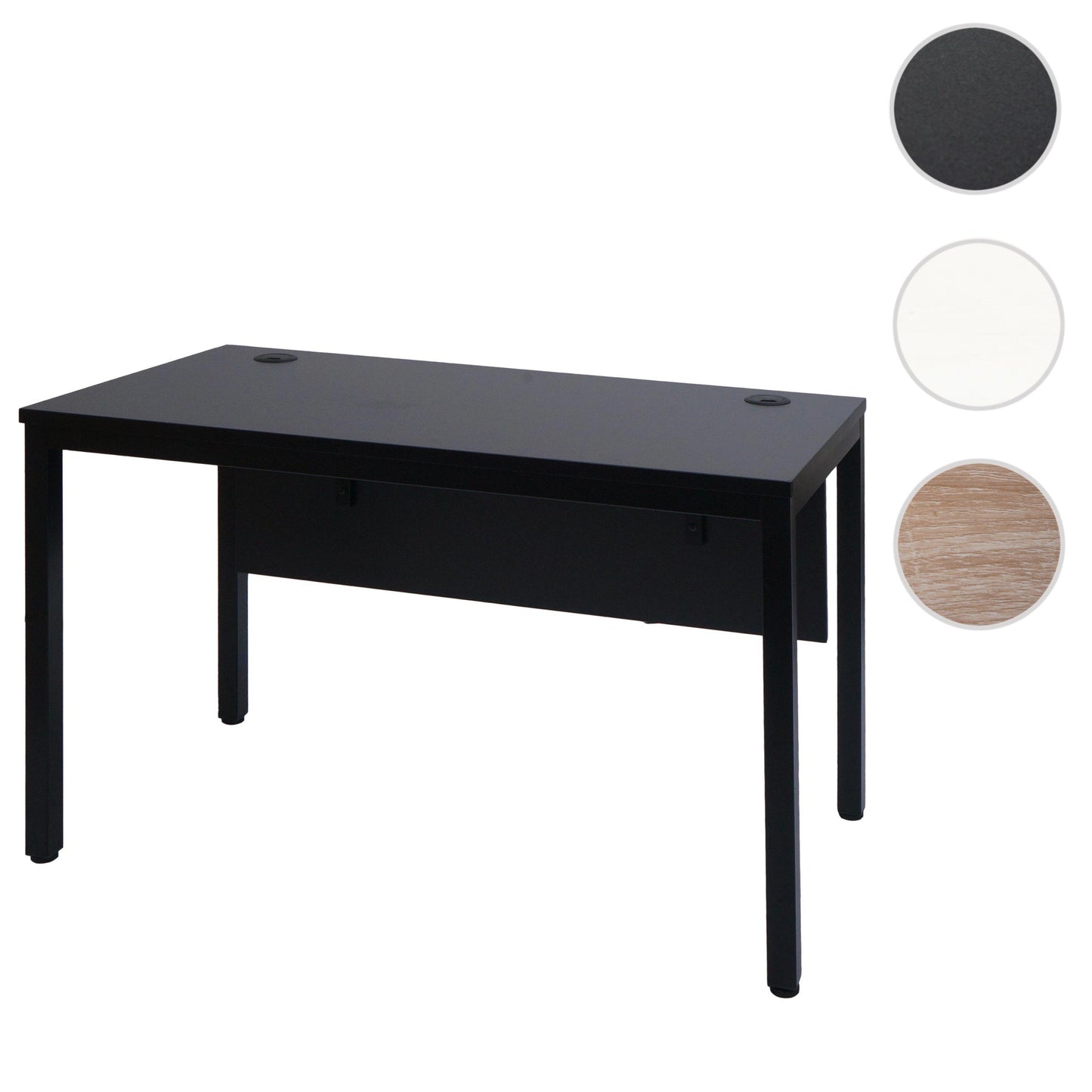 Bureau MCW-E94, bureau computer 120x60cm ~ zwart