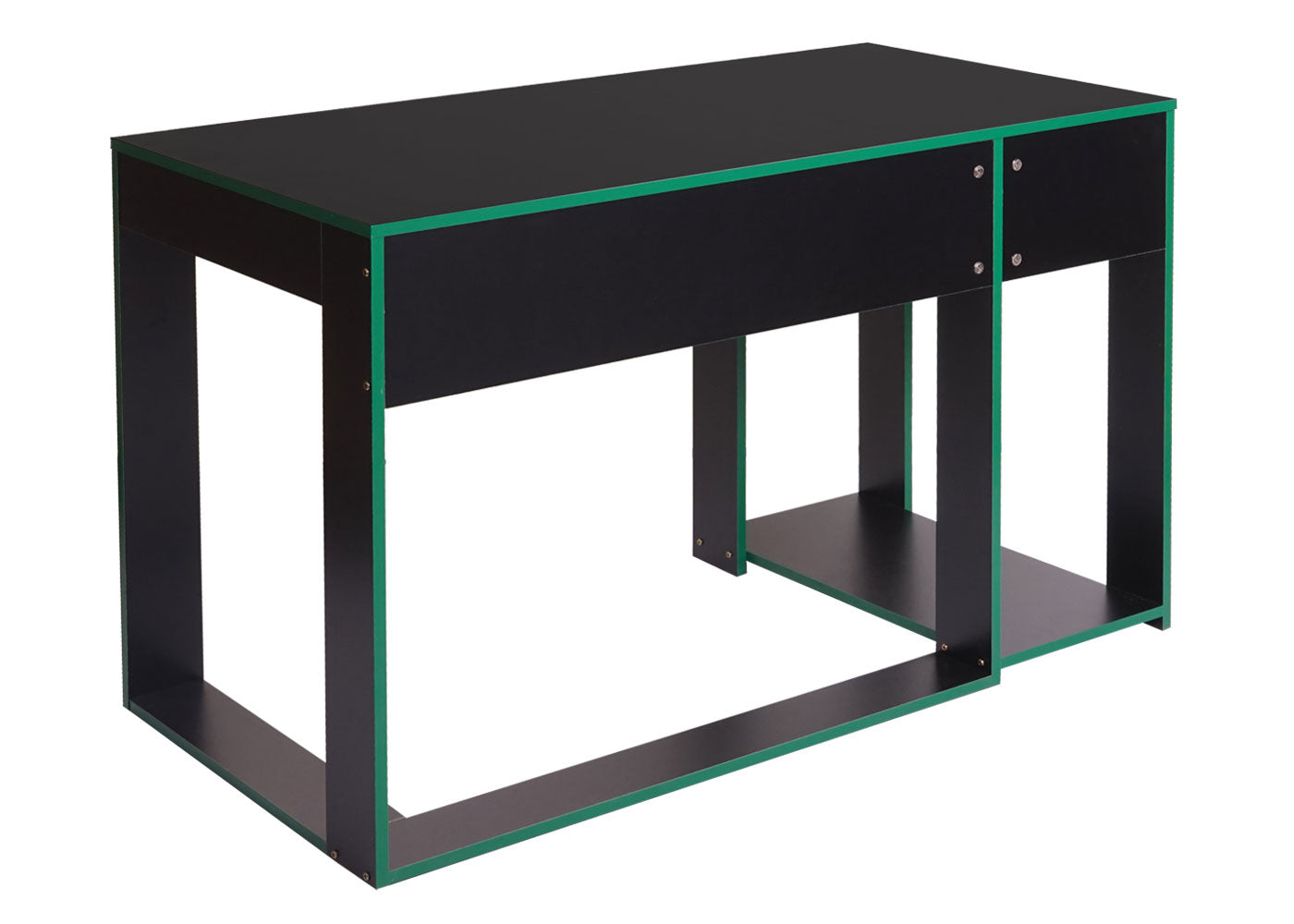 Bureau MCW-J26, computerbureau, bureau, 120x60x76cm ~ zwart-groen