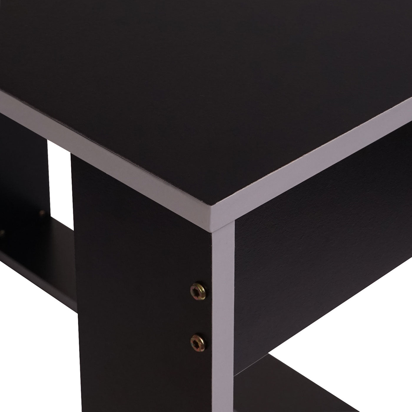 Bureau MCW-J26, computerbureau, bureau, 120x60x76cm ~ zwart-grijs